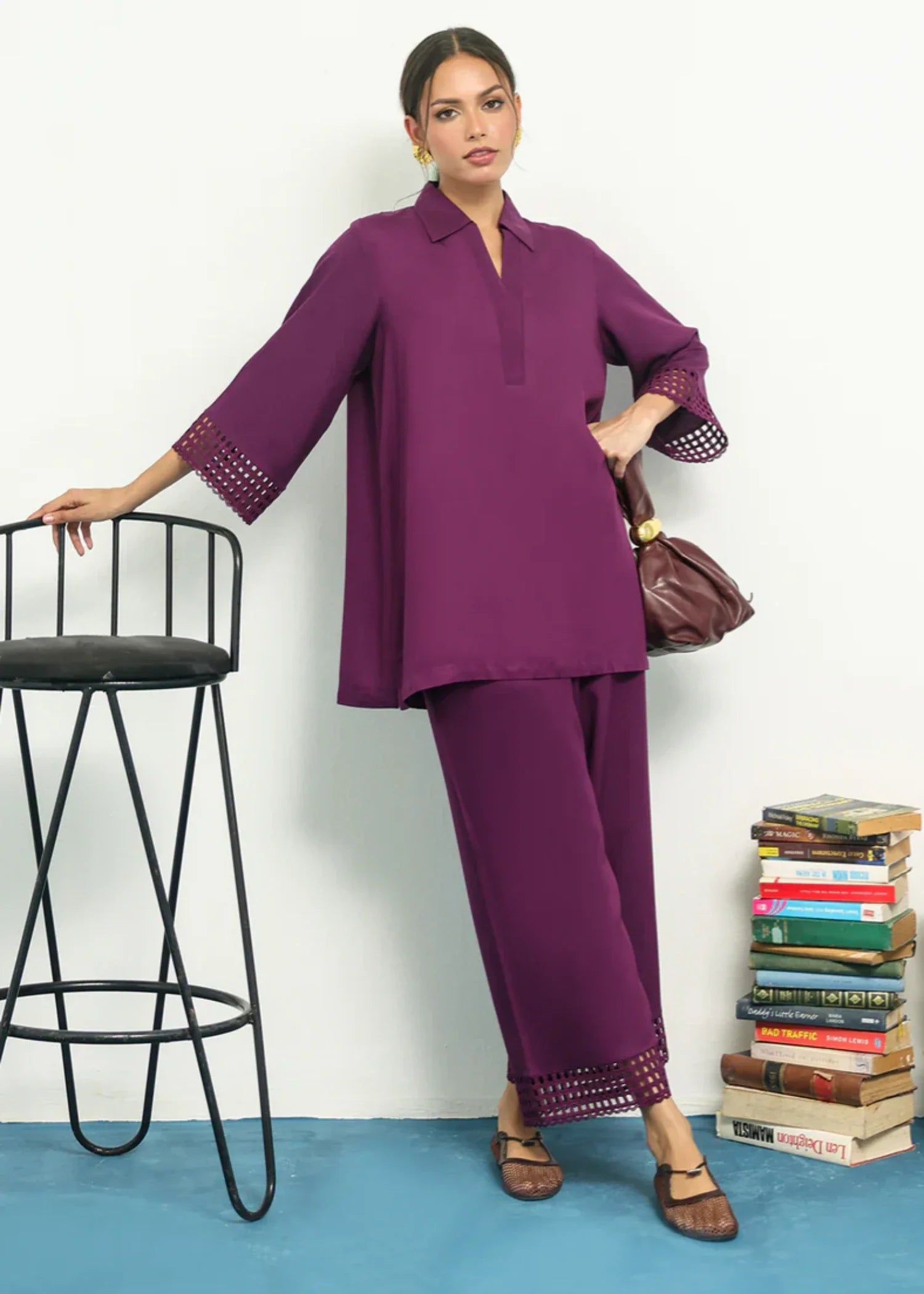 marina Co ord Sets in Purple