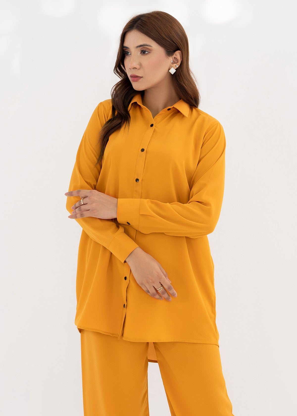 georgette Co Ord Sets in Mustard