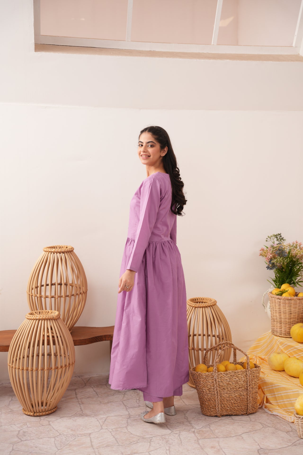 cotton Maxi in Mauve