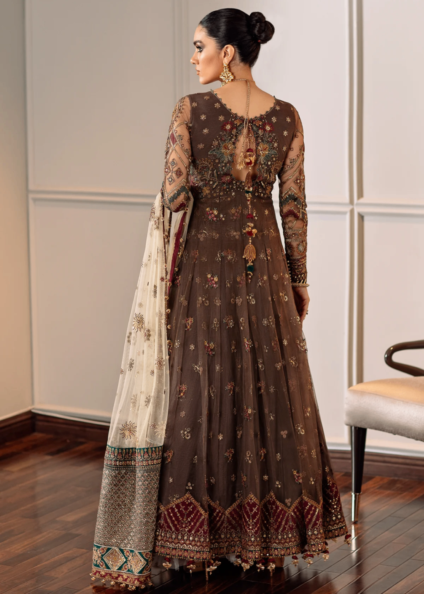 net Maxi in Brown