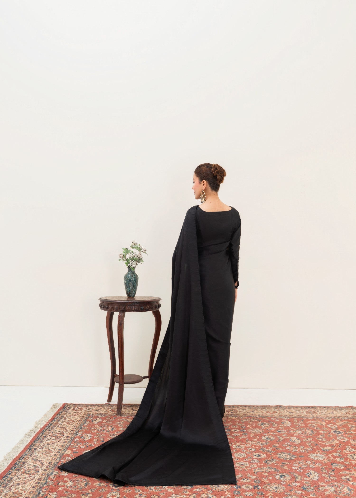 silk Saree in Black