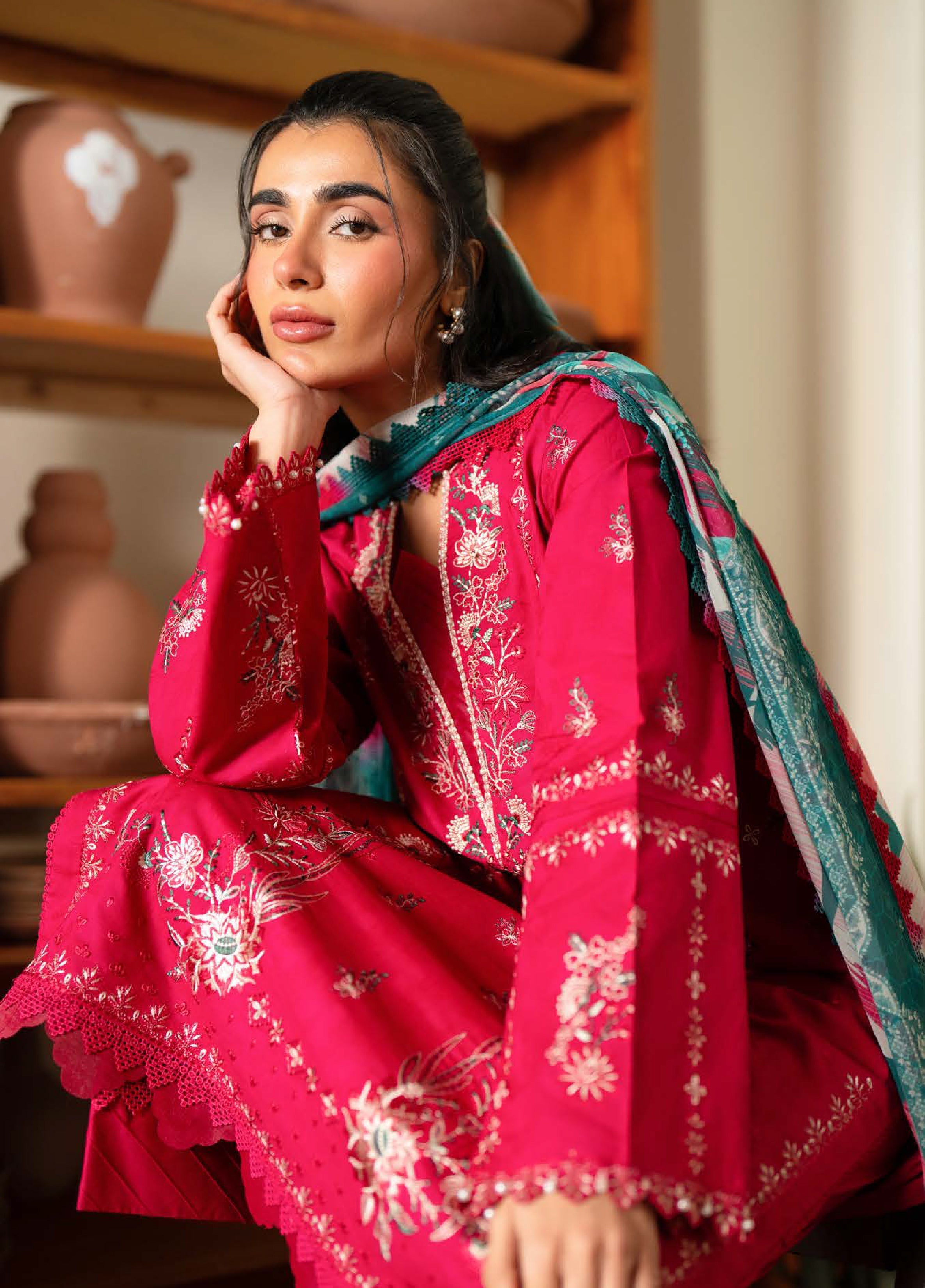 Raha Festive Jacquard Lawn – NE-236