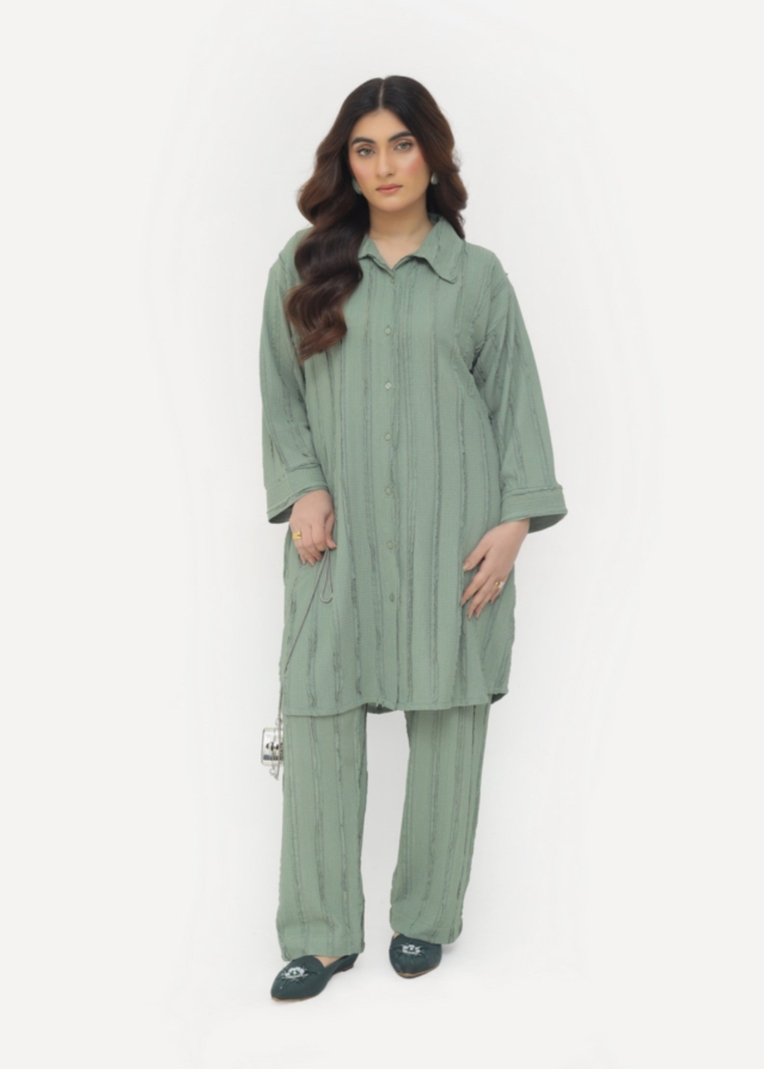 polycotton Co ord Sets in Forest green