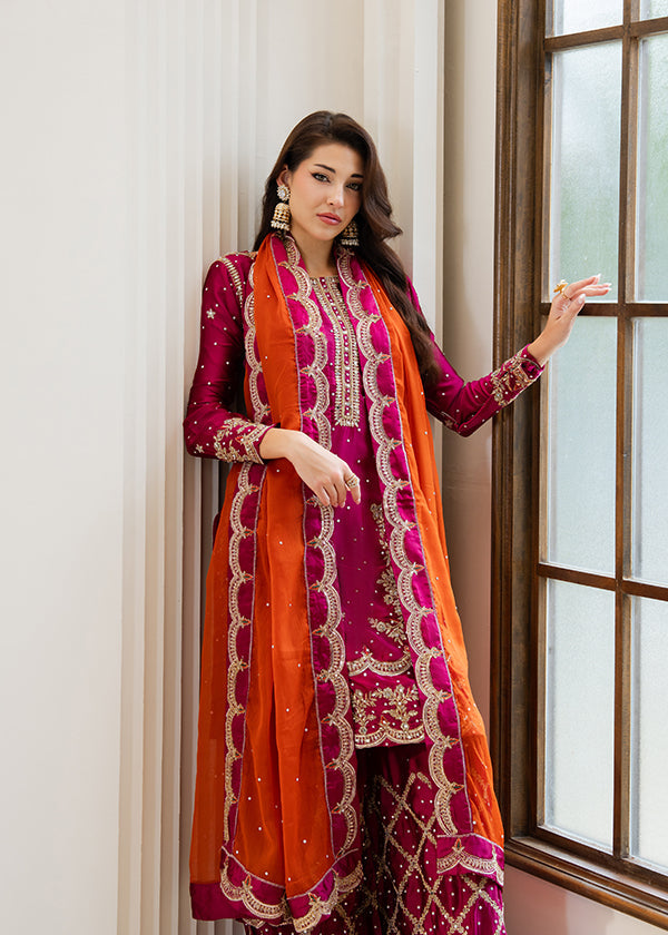 charmuse/shamooz Kurta Set in Burgundy
