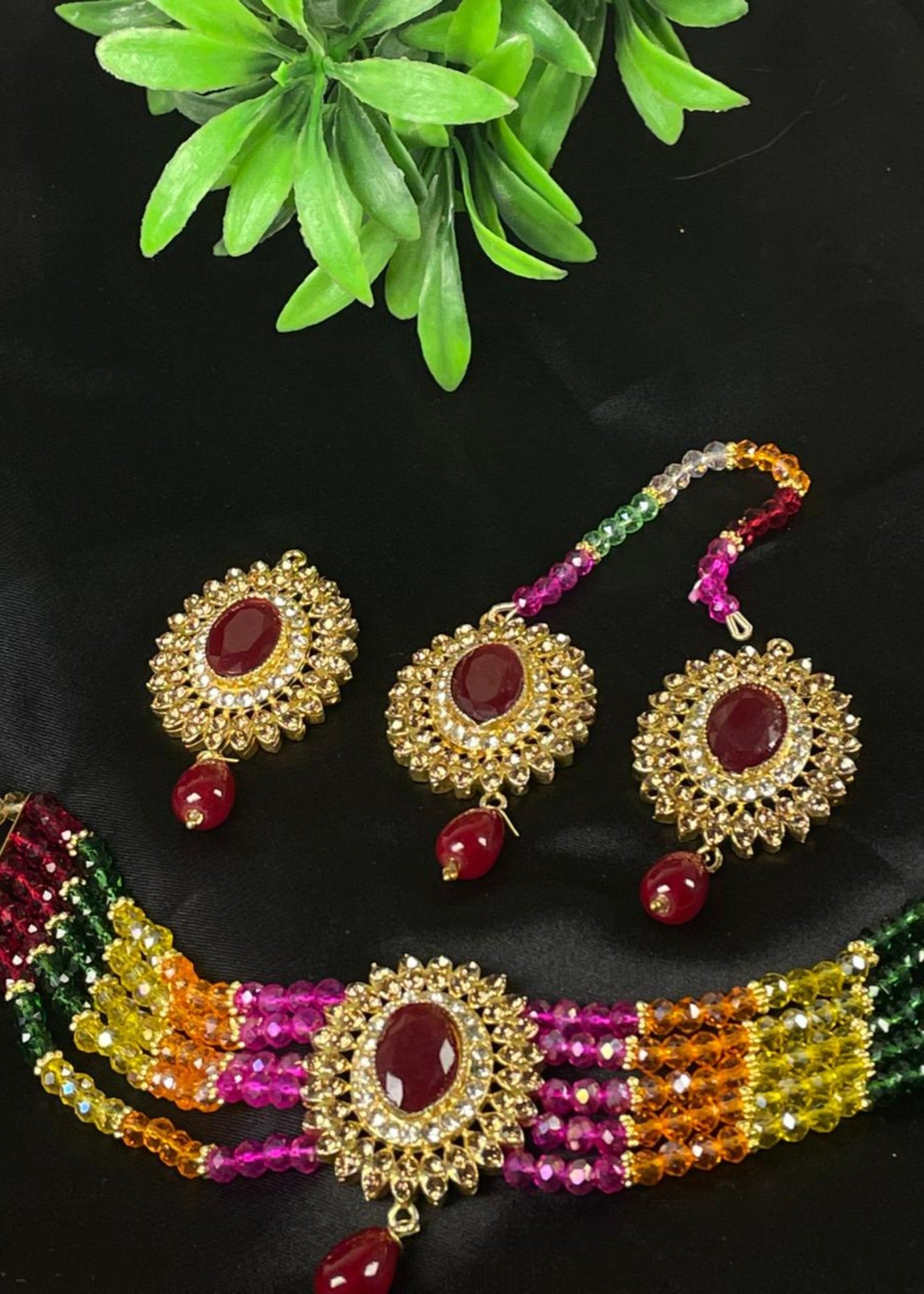 Choker in Multi Color by - Trendy Women Choker FKT3223