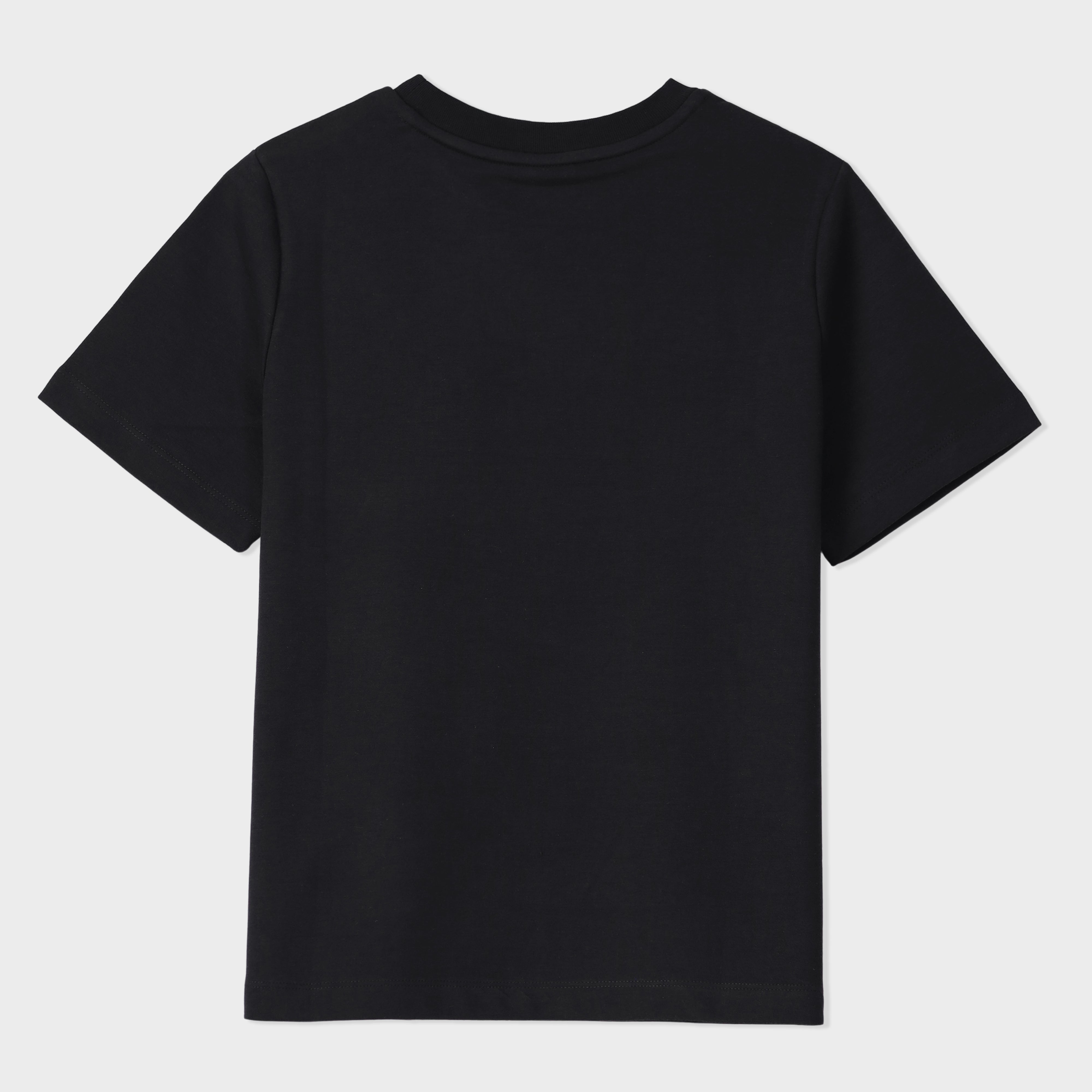 polyester nylon T Shirt in Charcoal black