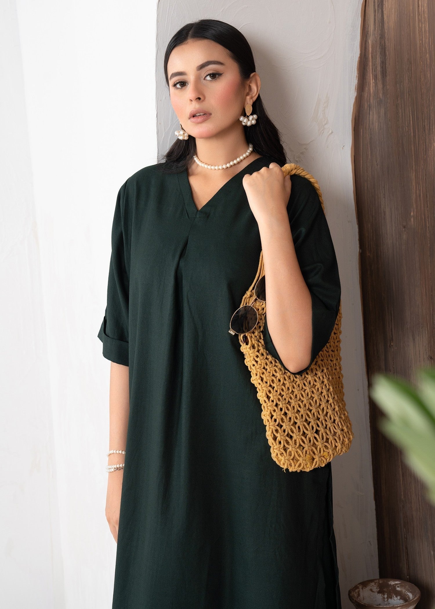 marina Co Ord Sets in Bottle green