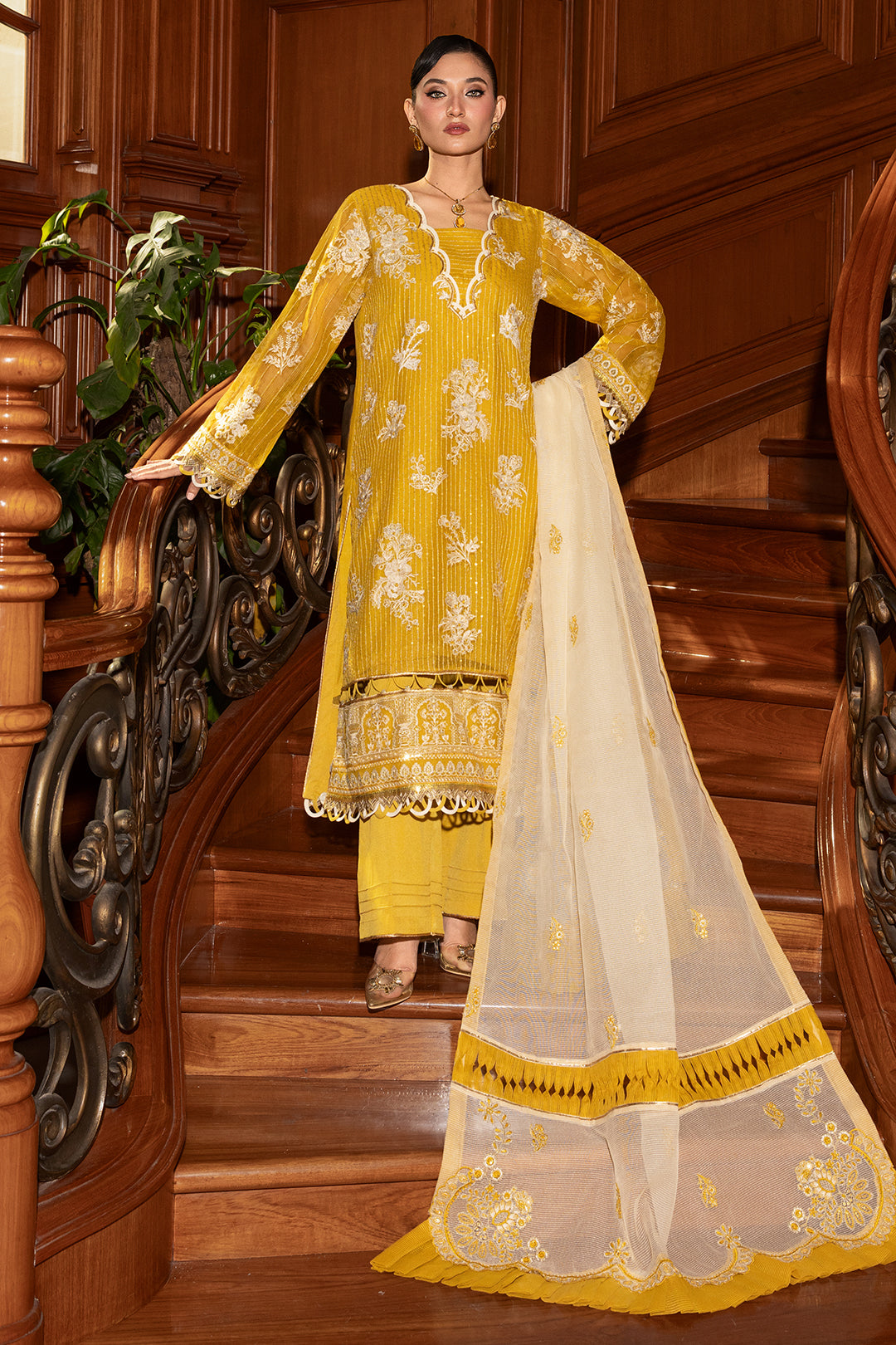 silk Unstitched in Mustard