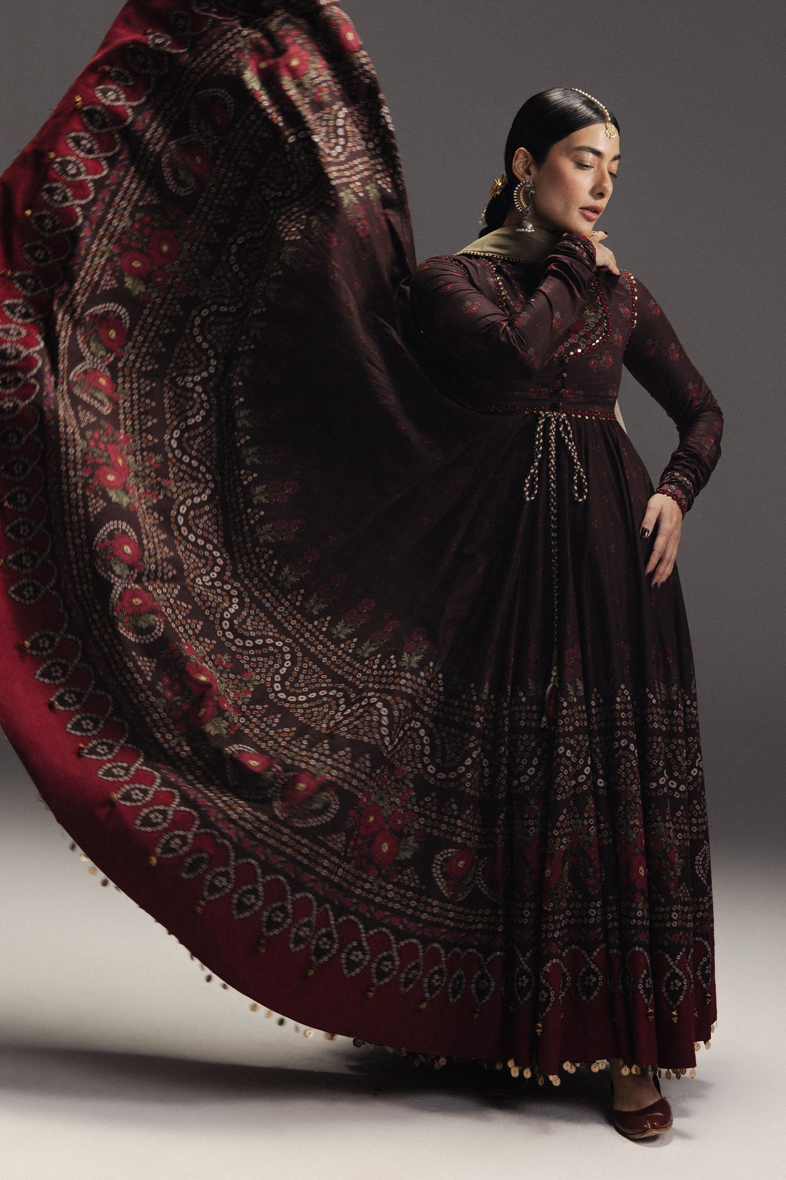 Anarkali Festive Luxury Lawn – Zarmeen-D7