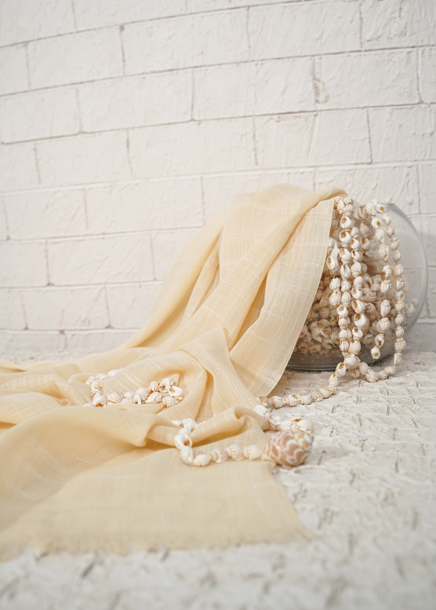 lawn Hijab in Cream