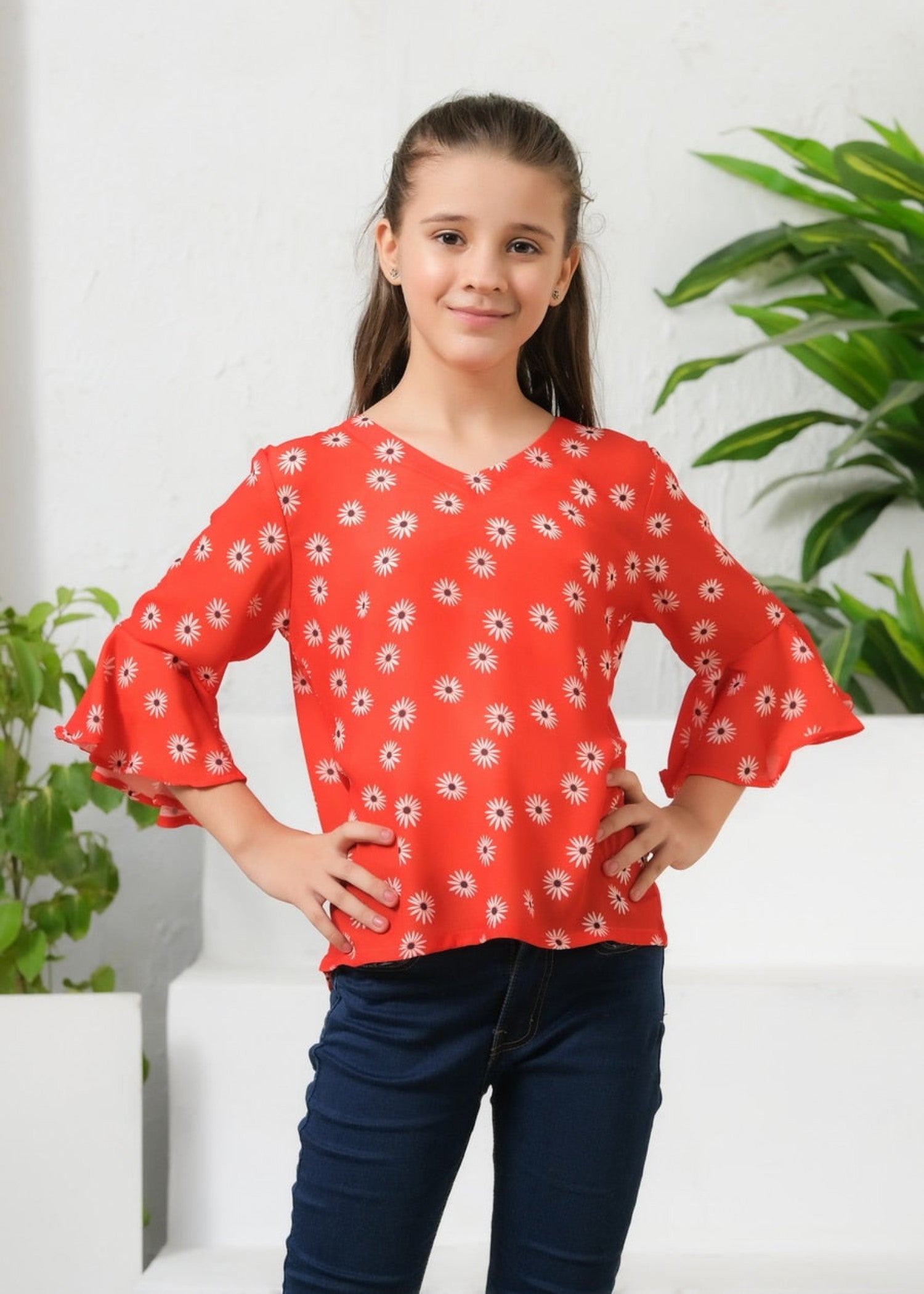 Top in Sunset orange