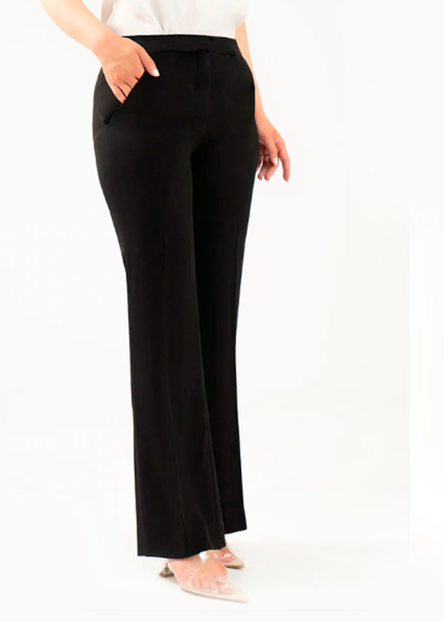 crepe Pants in Black