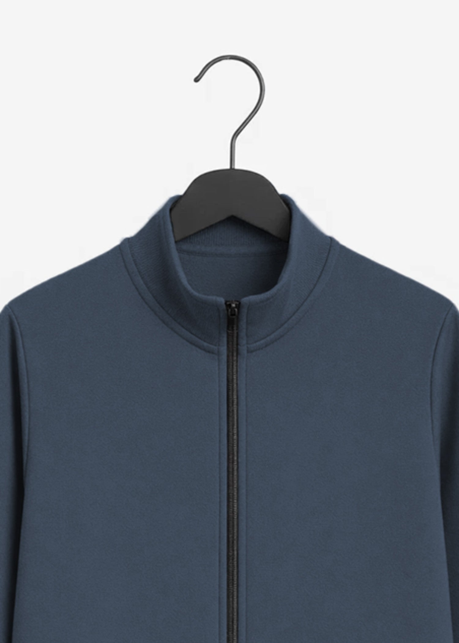 fleece Jacket in Steel blue