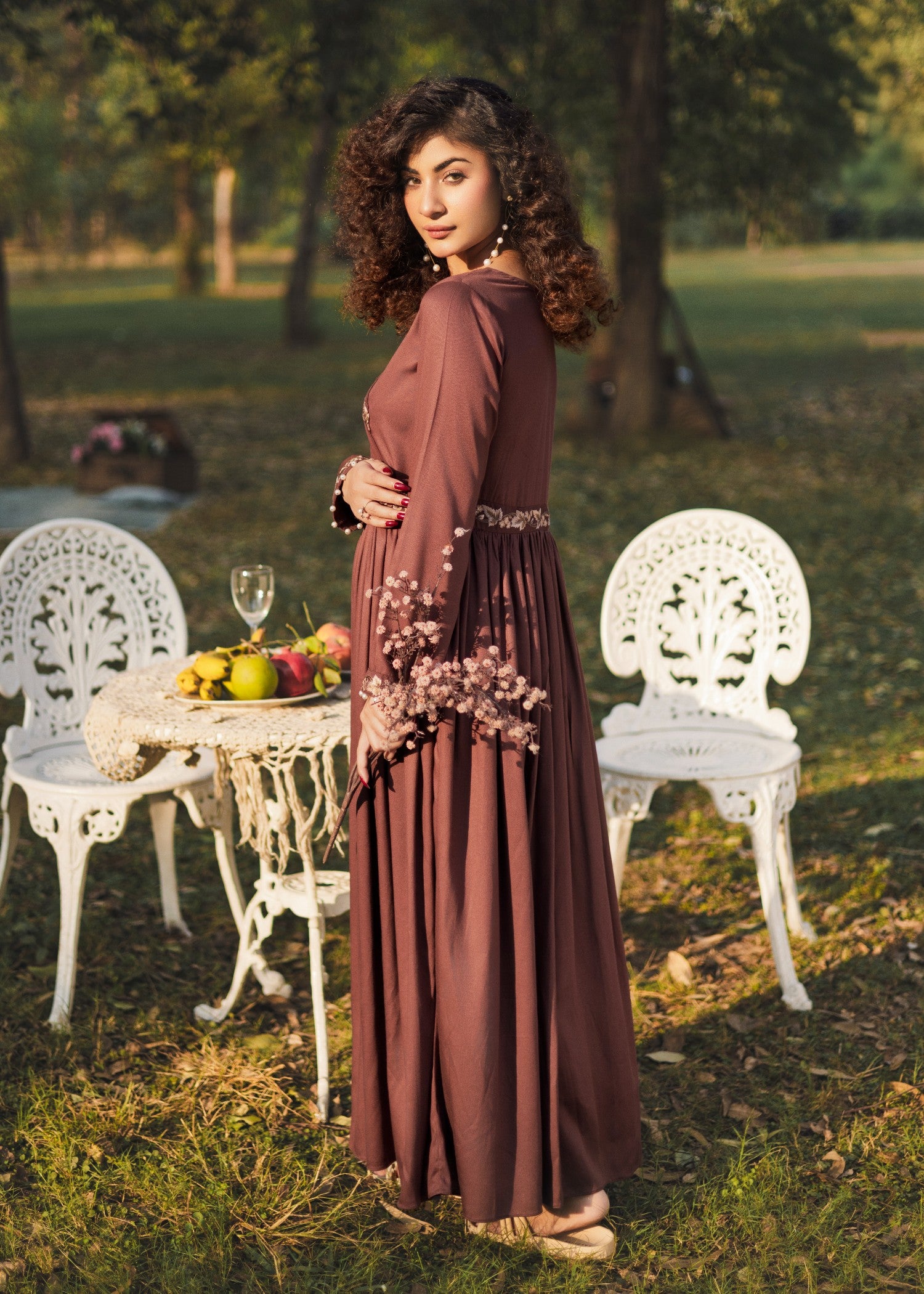 pure marina Maxi in Chocolate brown