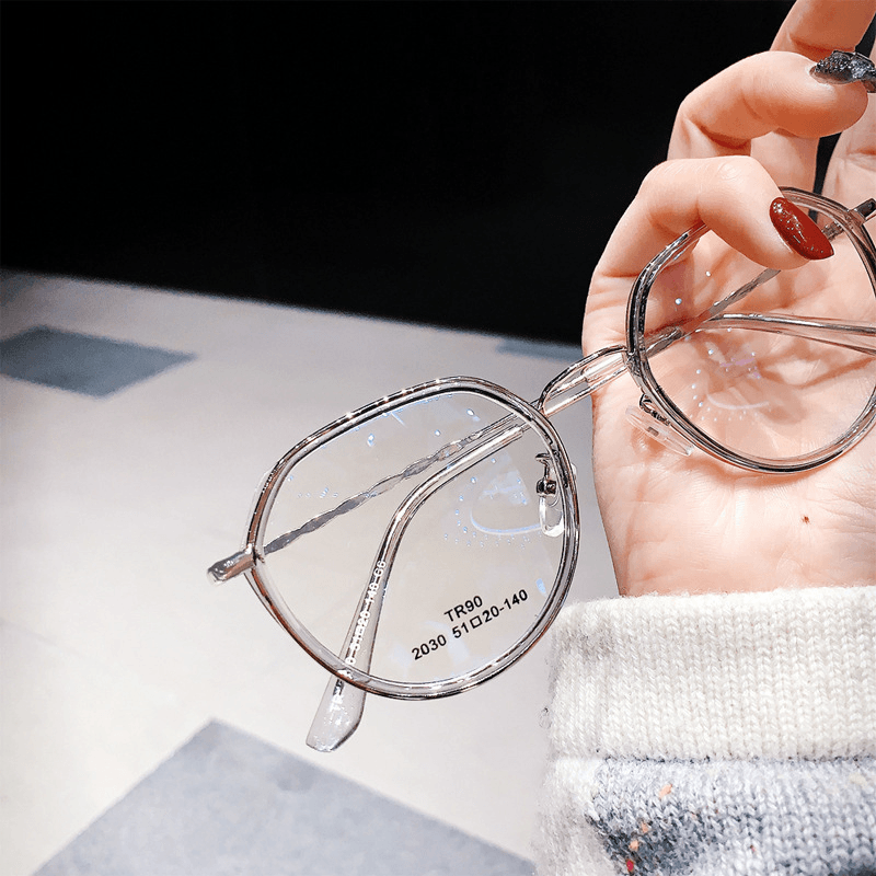The New Polygonal Anti-Blue Light Glasses Frame Korean Version