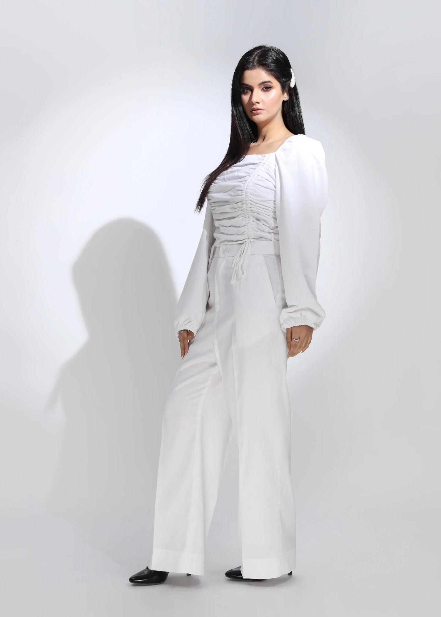 polycotton Pants in White