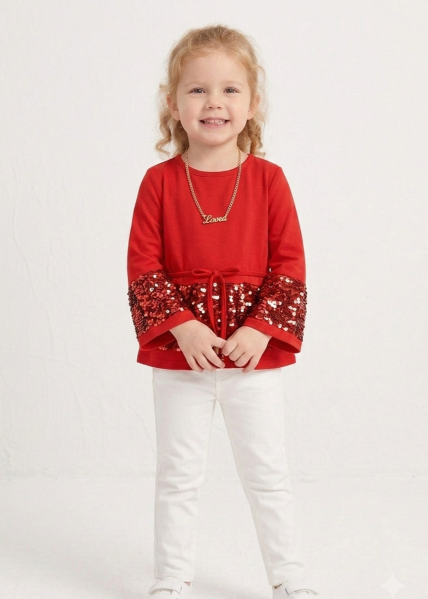 raw silk Top in Red
