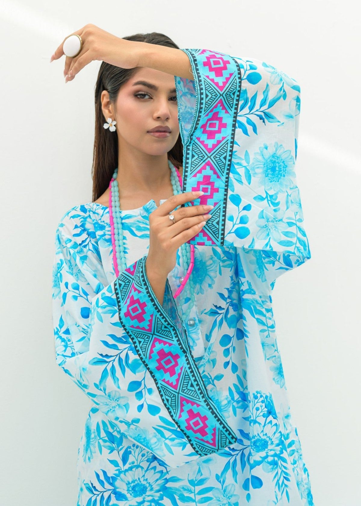 cambric Co ord Sets in Light blue