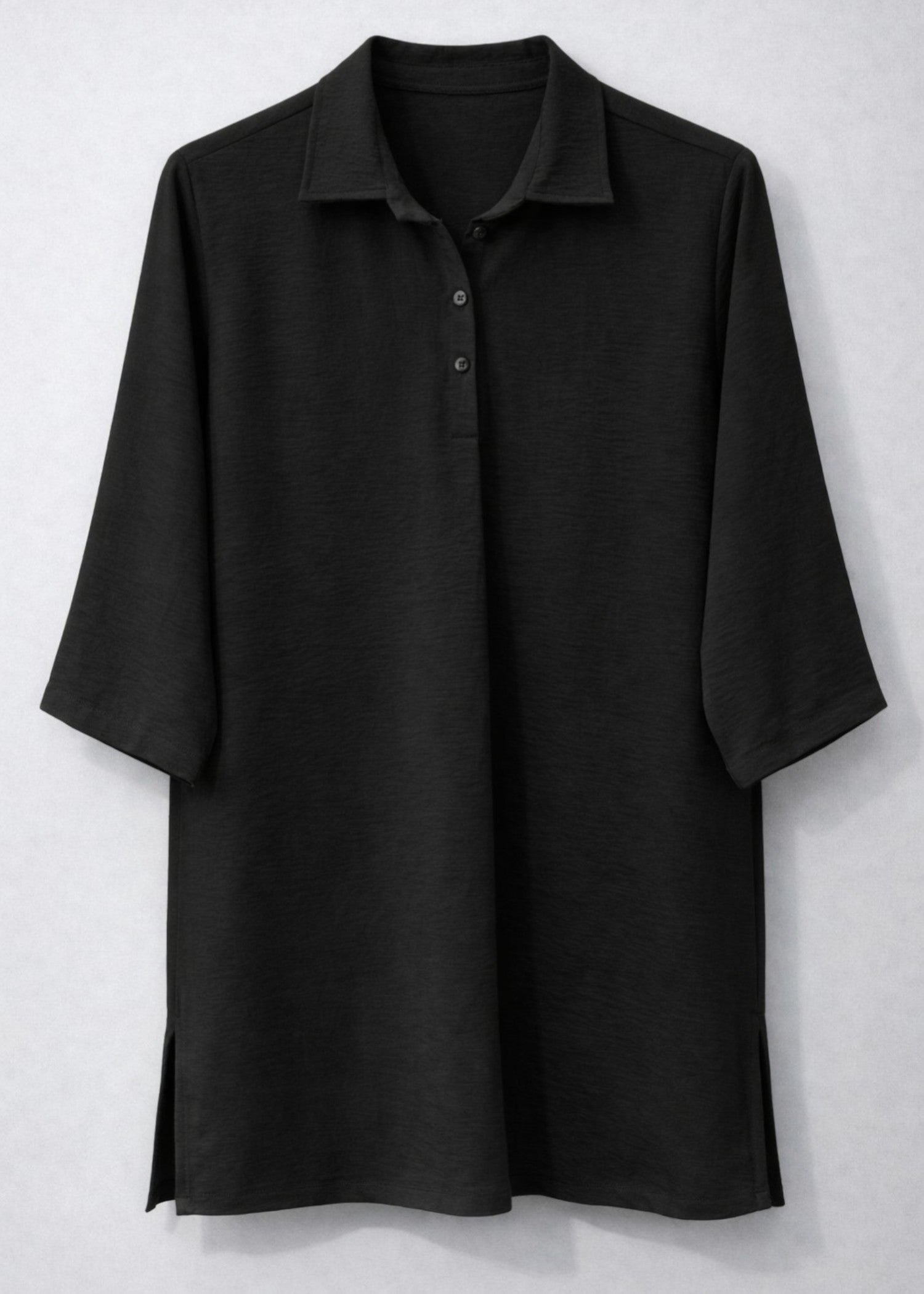 seersucker Top in Black
