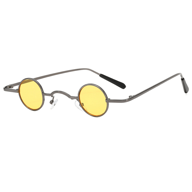 Super Small round Frame Retro Sunglasses for Men Women Prince Glasses Hip Hop Sunglasses