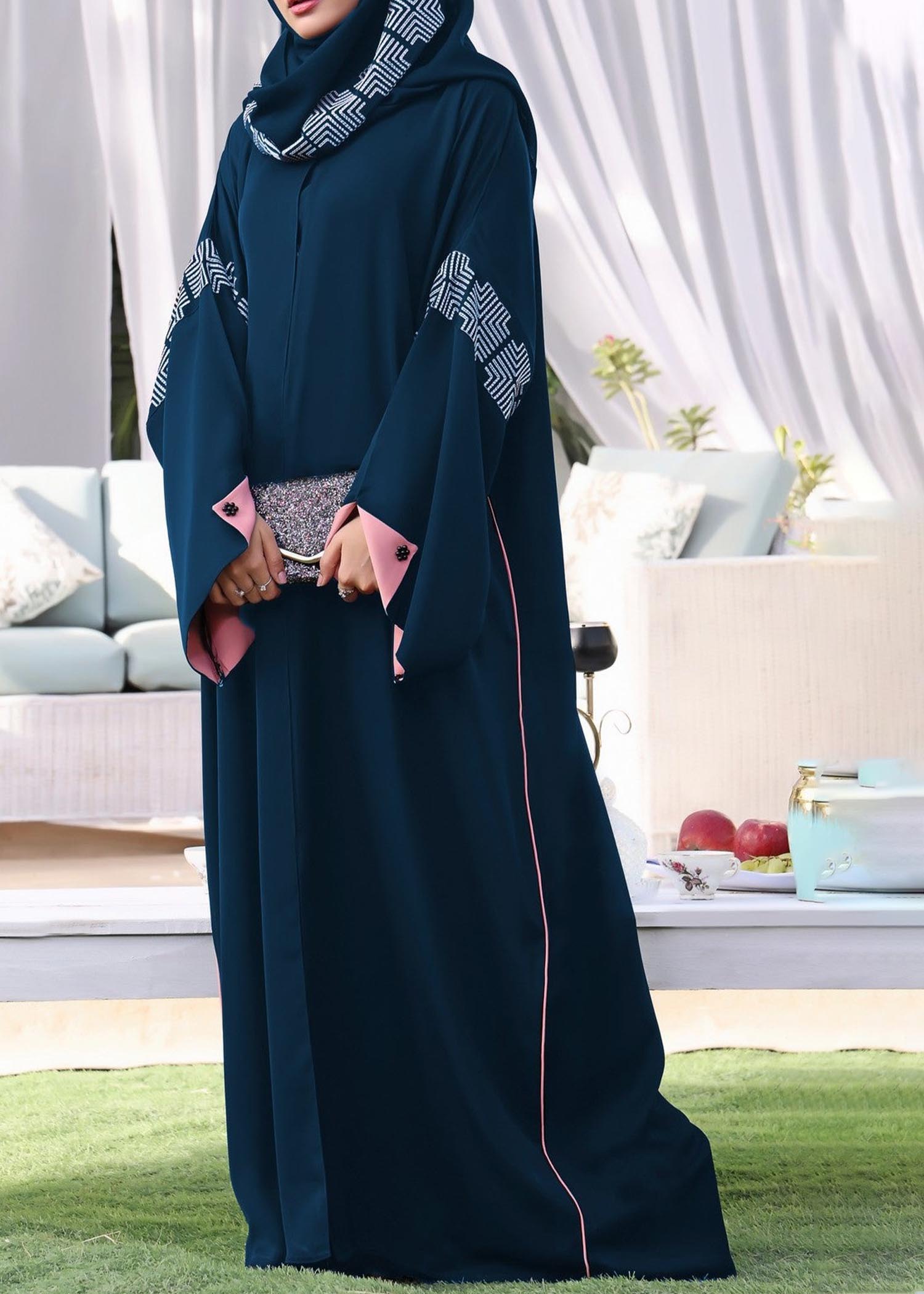 nidha Abaya in Teal
