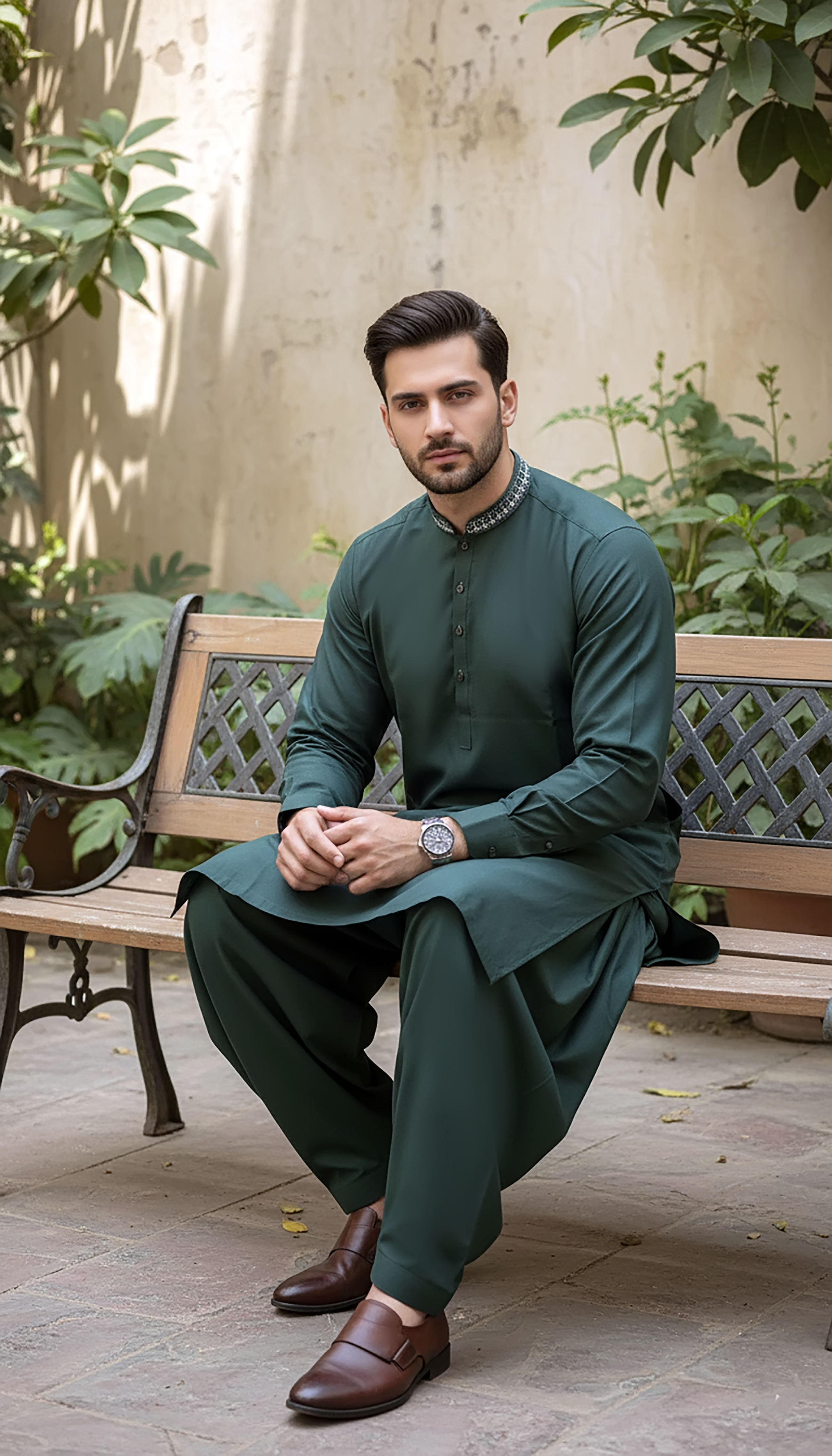 wash & wear Shalwar Kameez in Teal