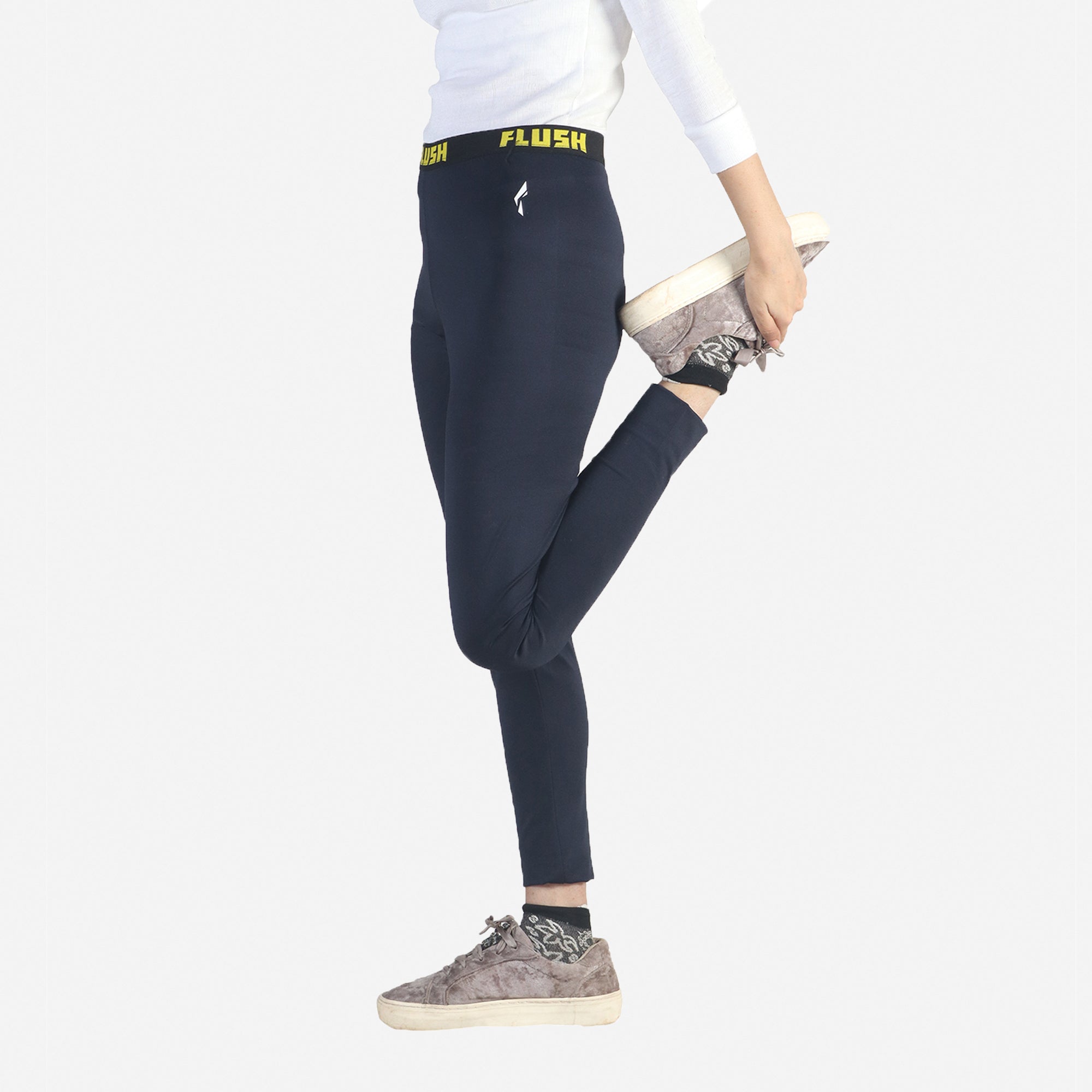 polyester Leggings in Dark blue