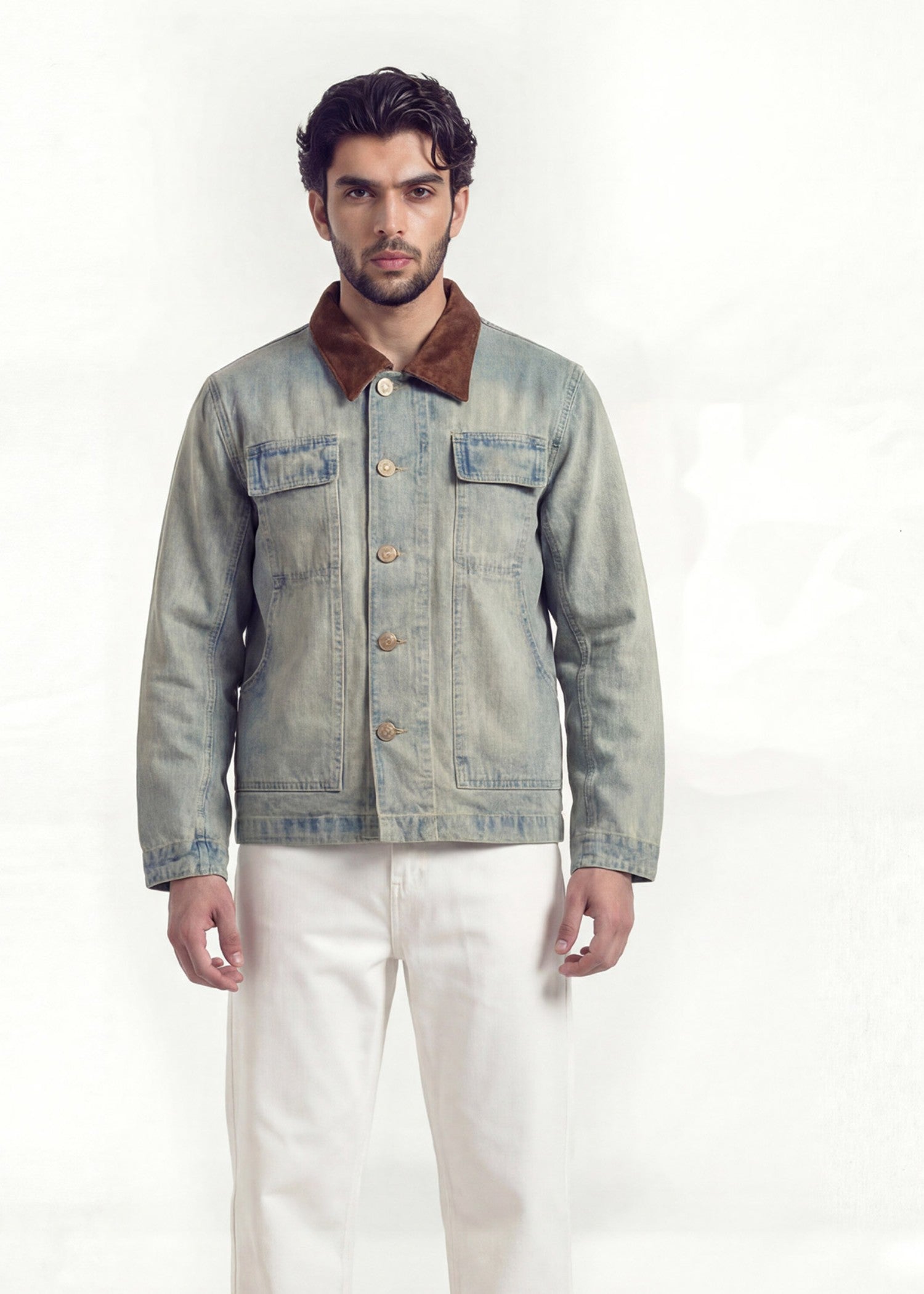 cotton Jacket in Blue