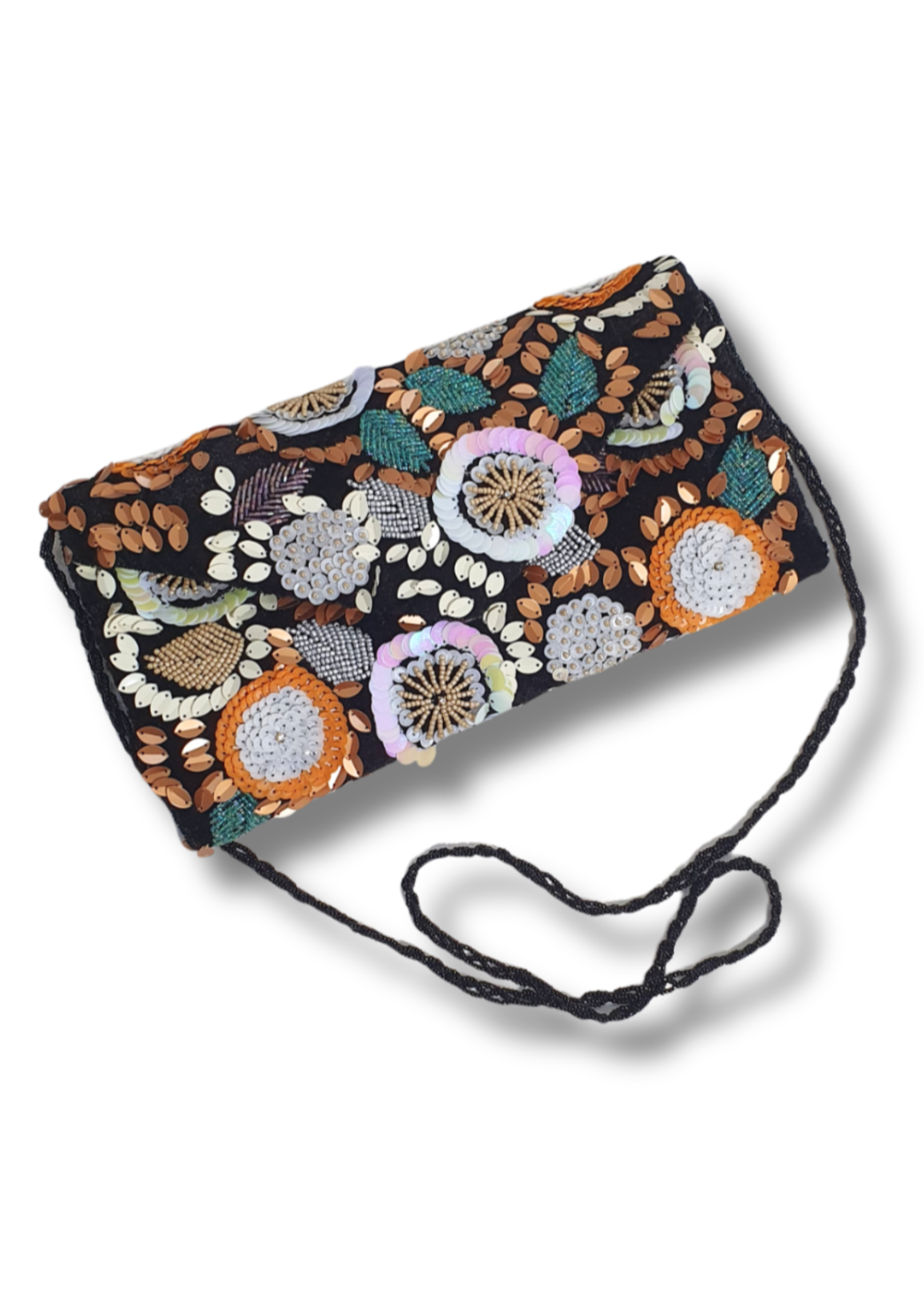 Clutch in Black, multi Color by - Trendy Women Clutch KXA0594