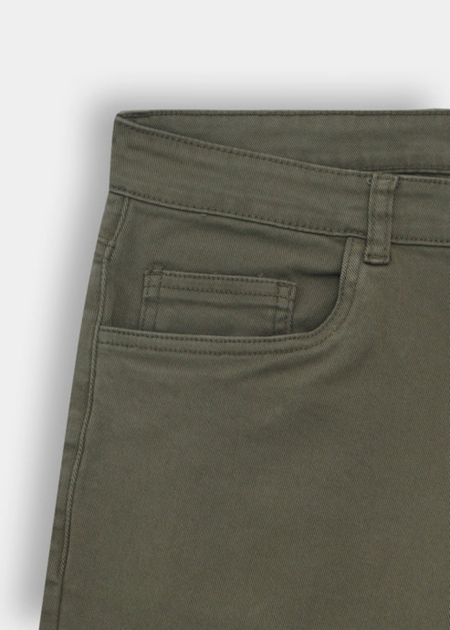 cotton satin Pants in Green