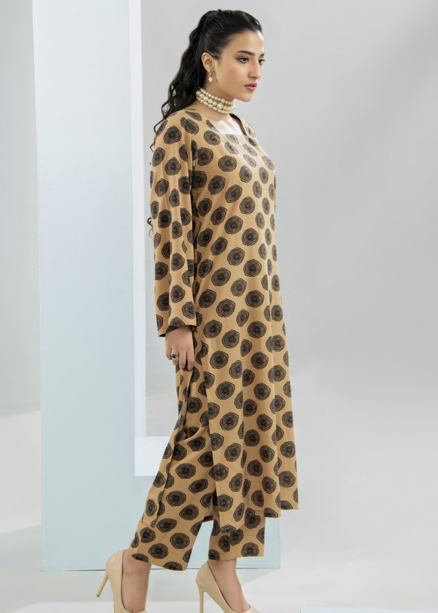 georgette Co Ord Sets in Earth brown