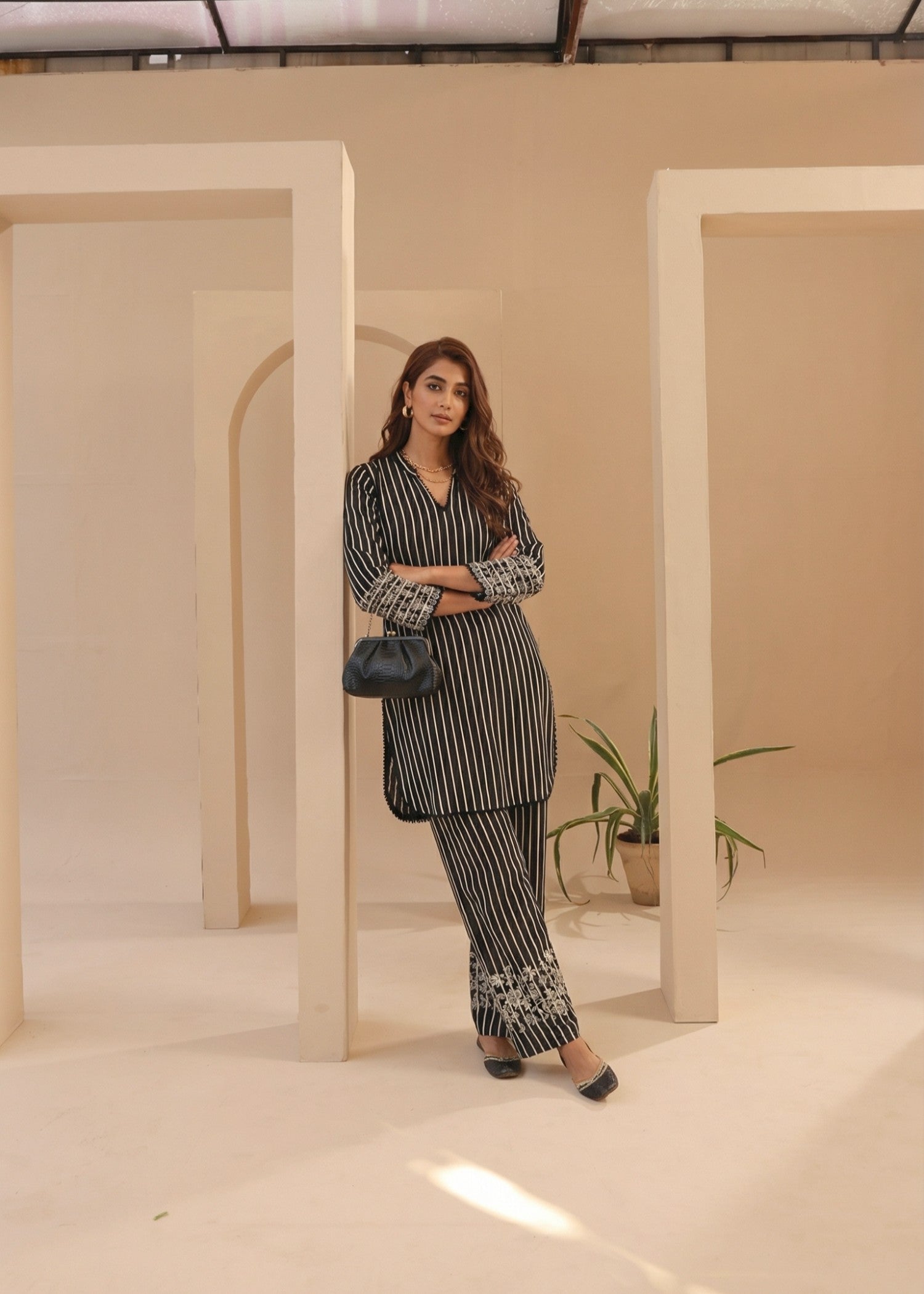 poly silk Co Ord Sets in Black