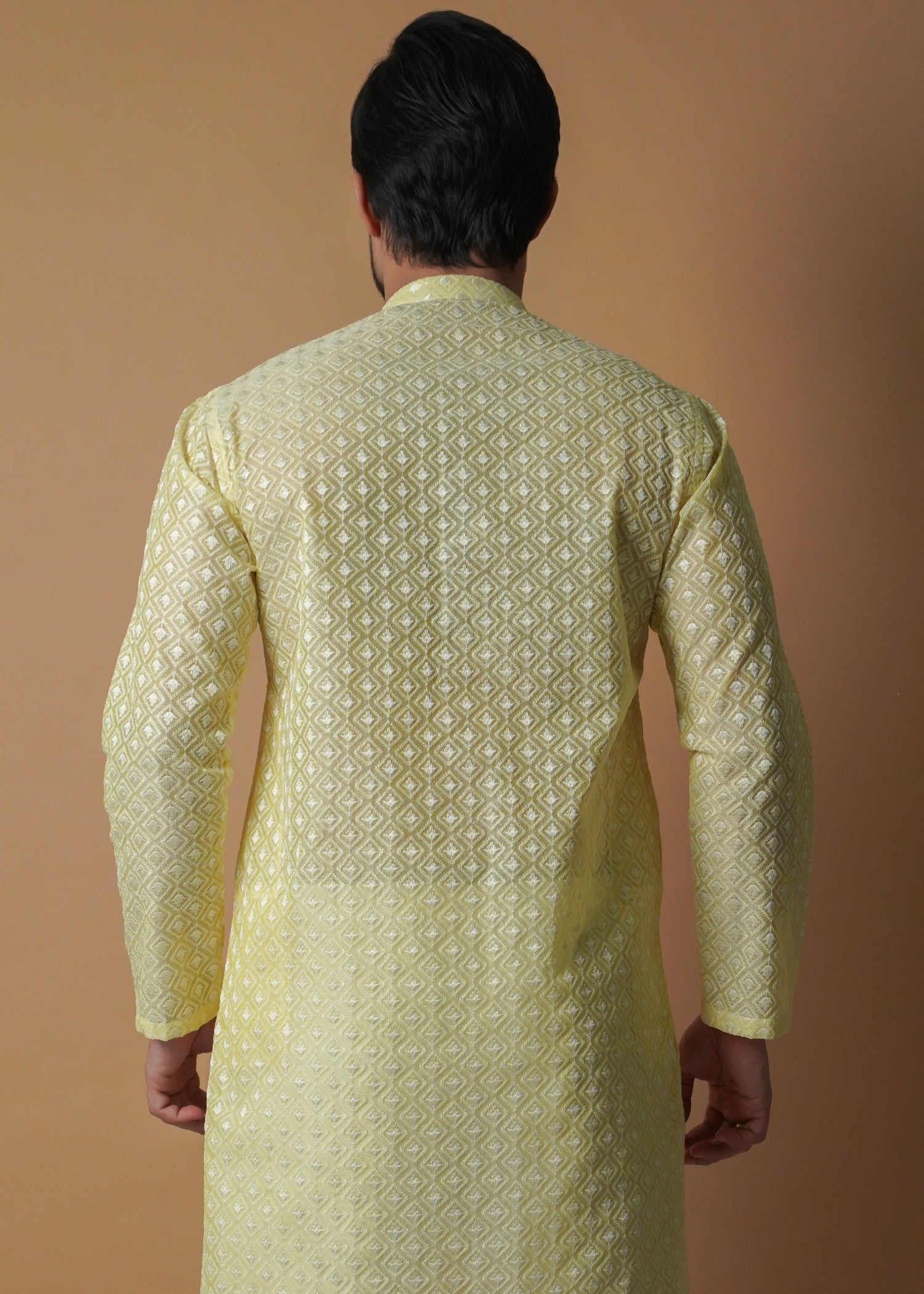 cotton Kurta Set in Mellow yellow