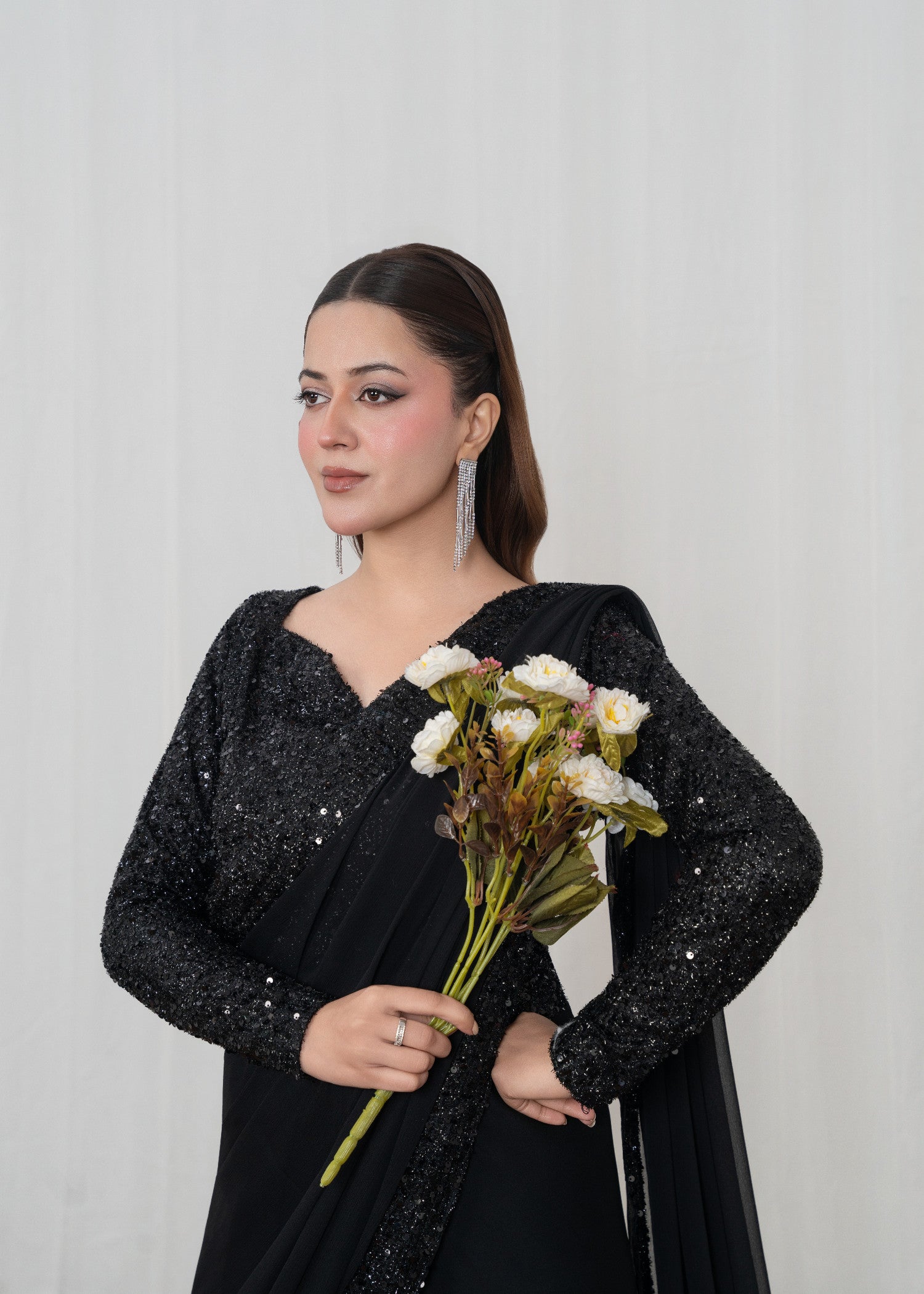moonlight Saree in Black