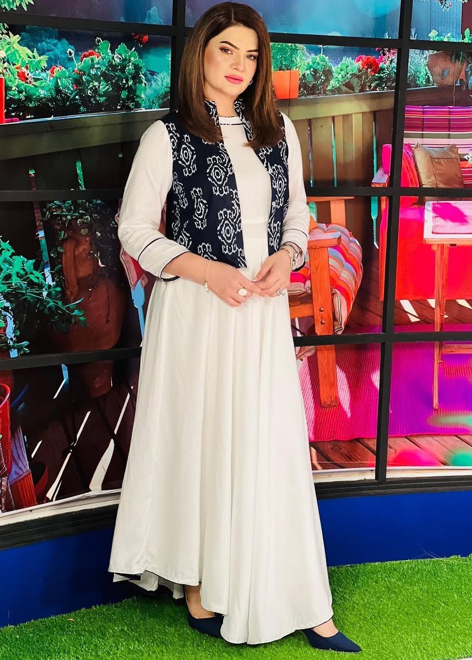 linen Maxi in White