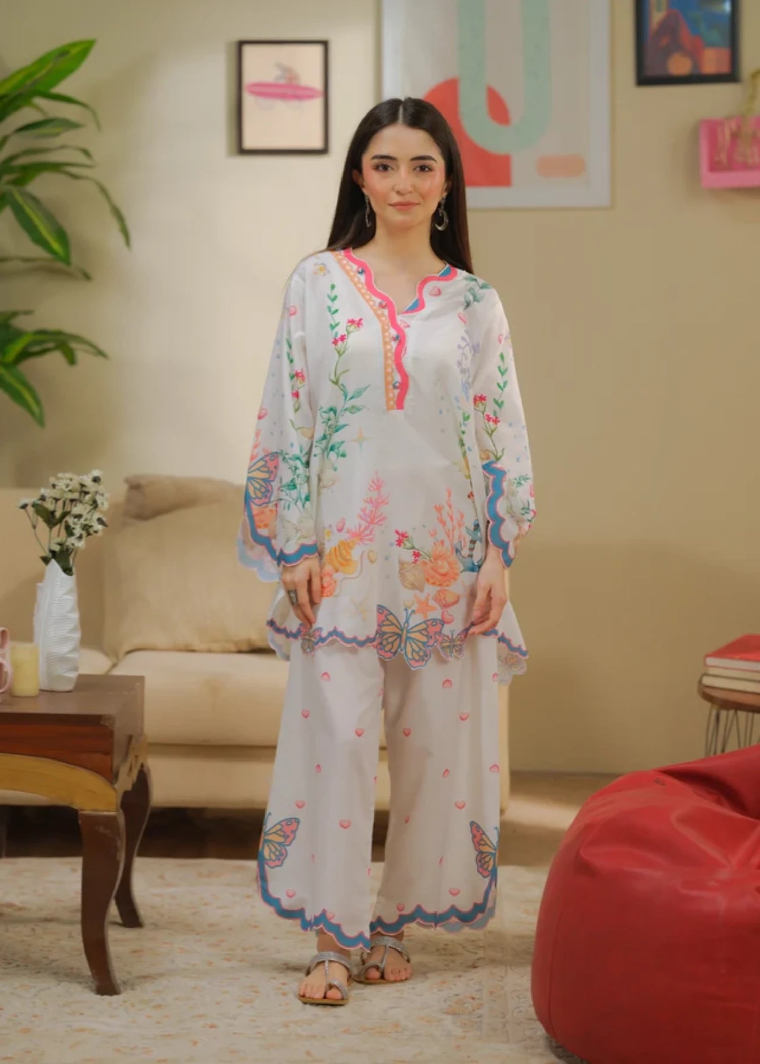 cambric Co Ord Sets in Ivory