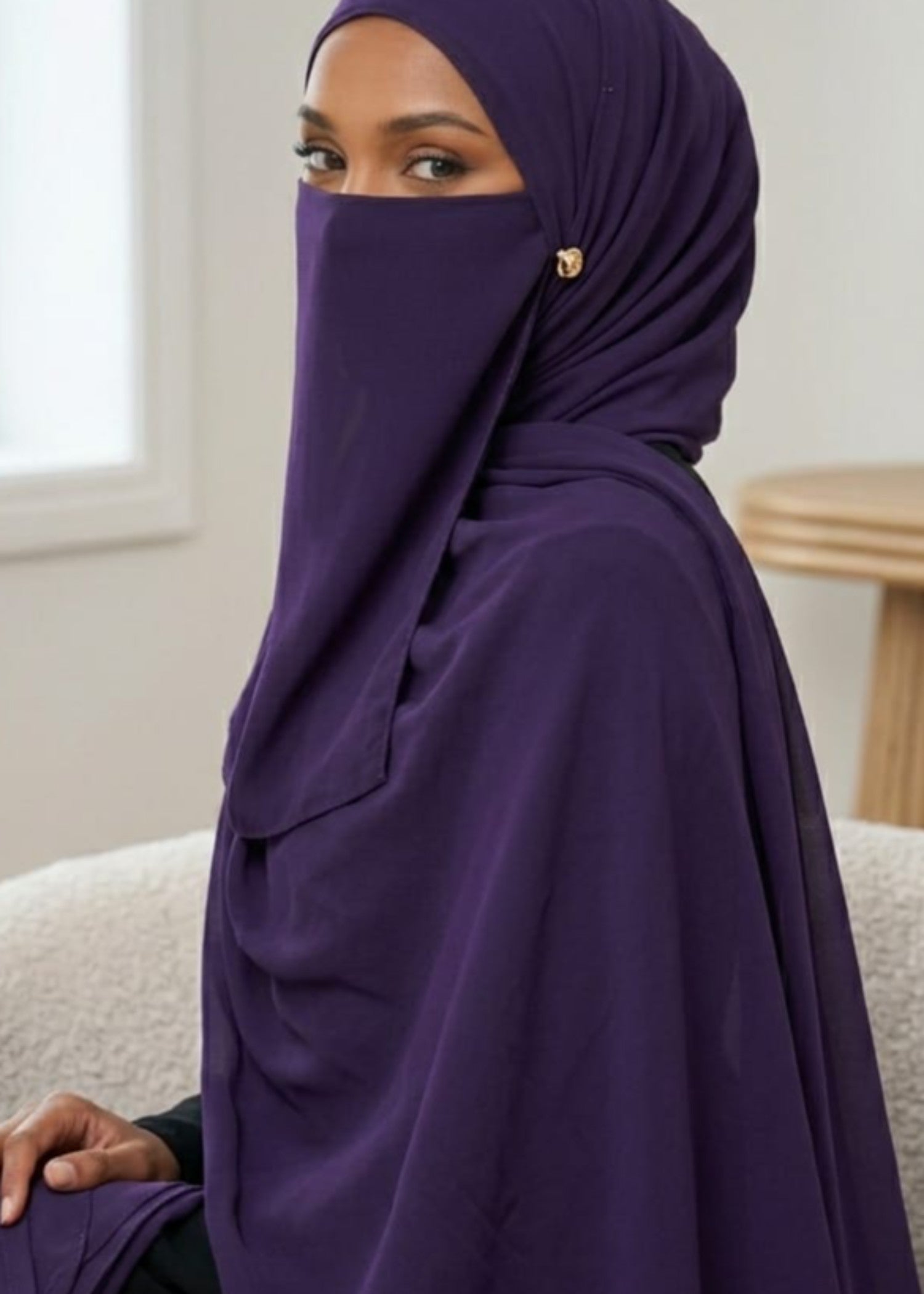 georgette Veil in Purple