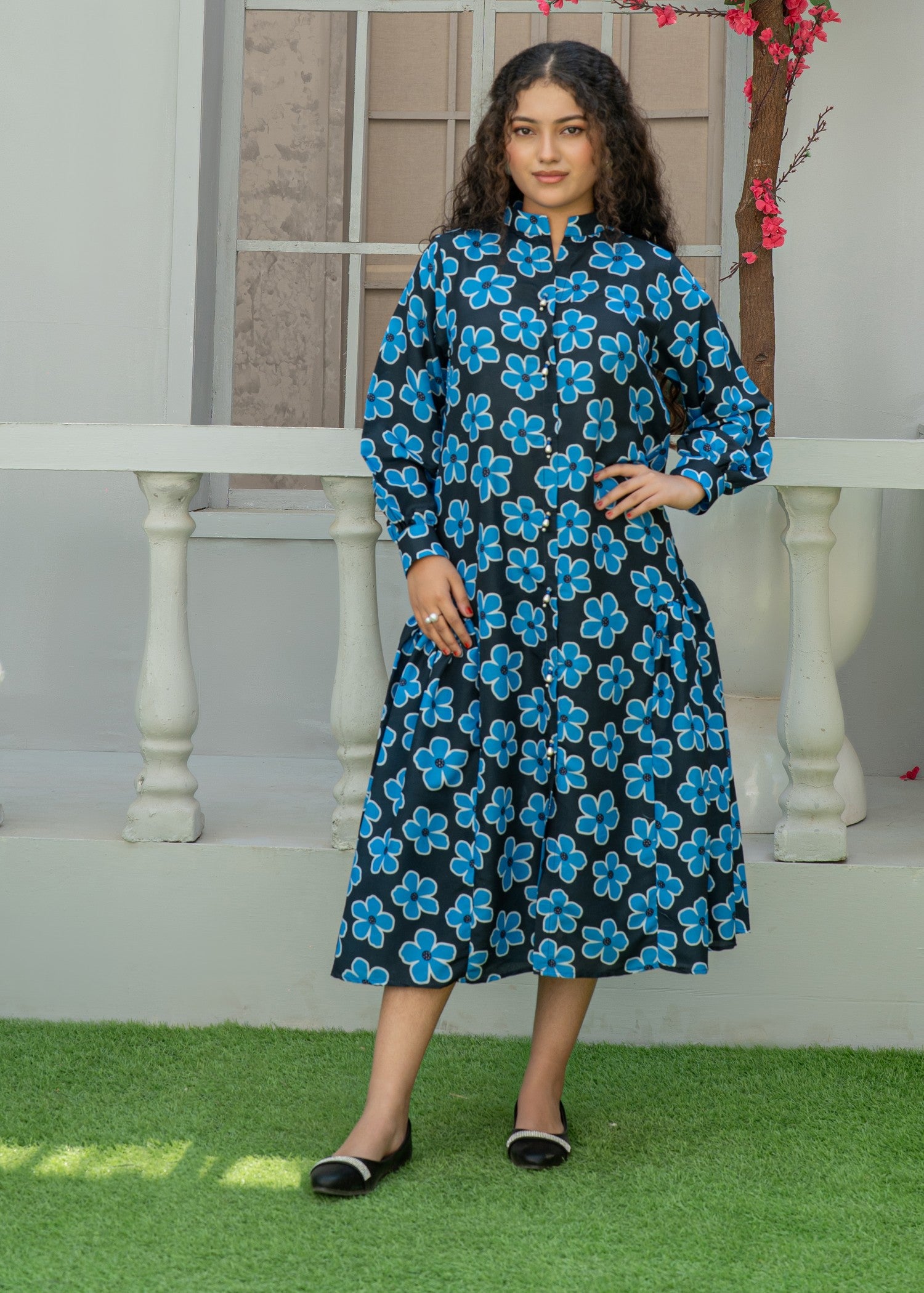 silk Maxi in Blue