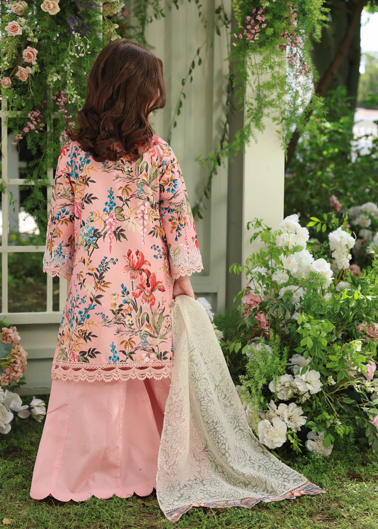 cotton Sharara in Pink