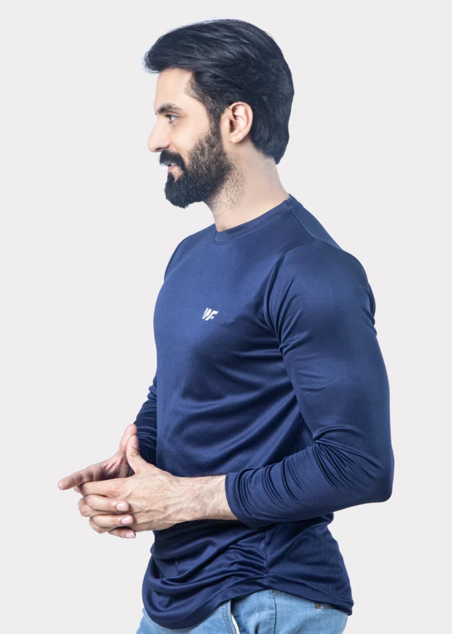 fleece T Shirt in Blue