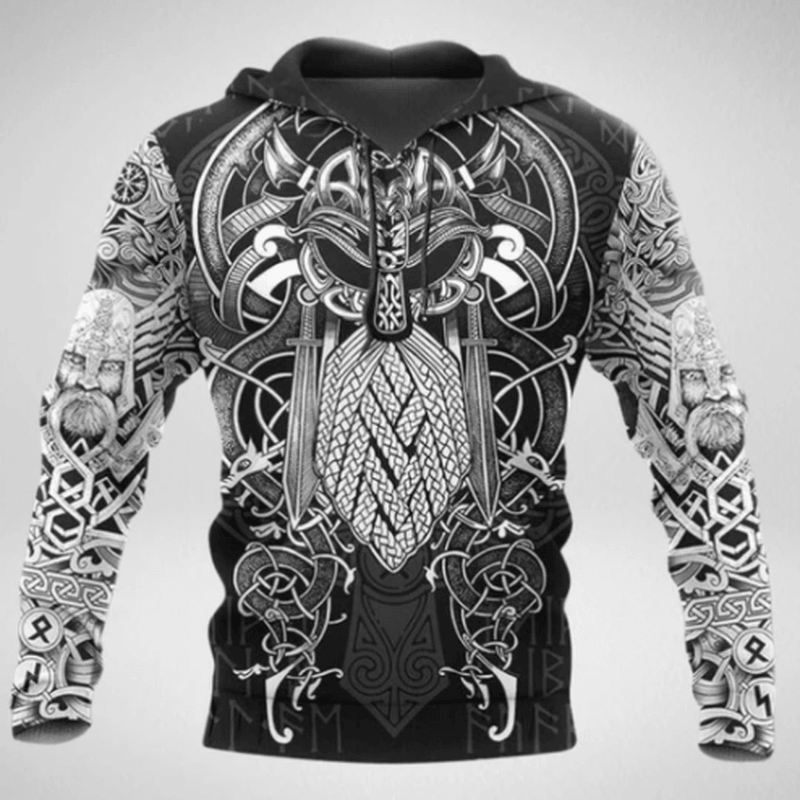 New 3D Digital Printing Hoodie Loose Sweater