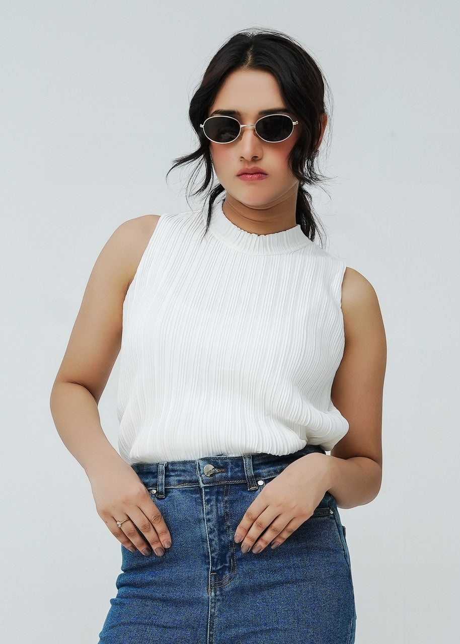 cotton Blouse in White
