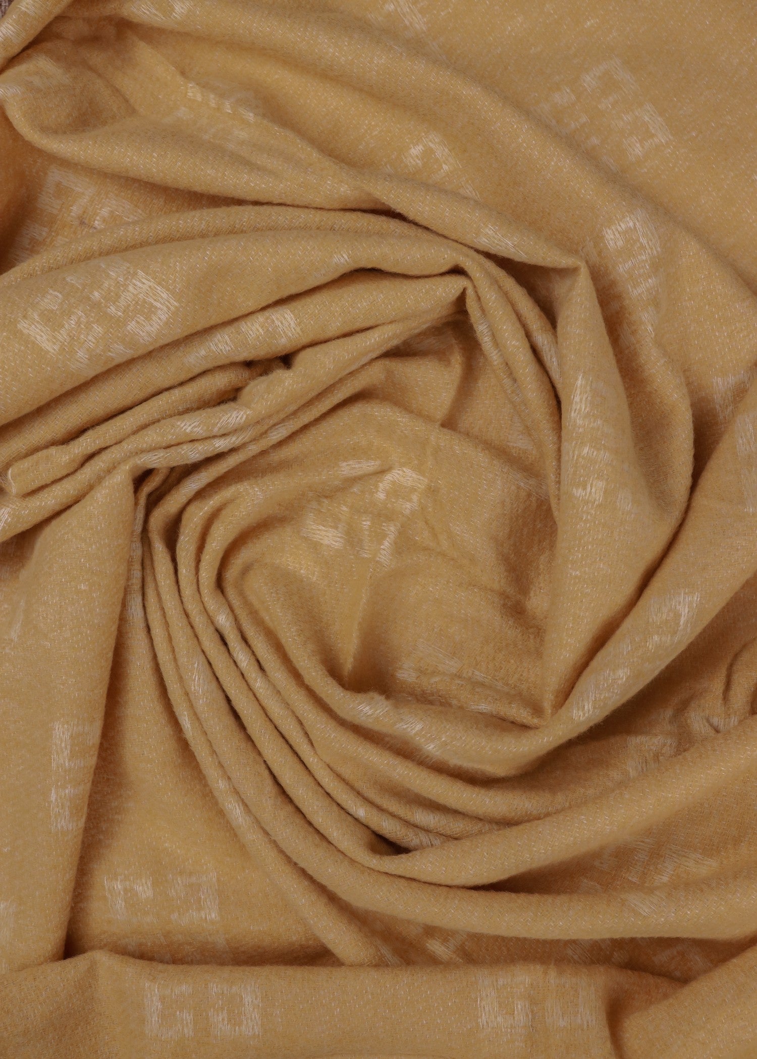 wool Hijab in Ivory, brown