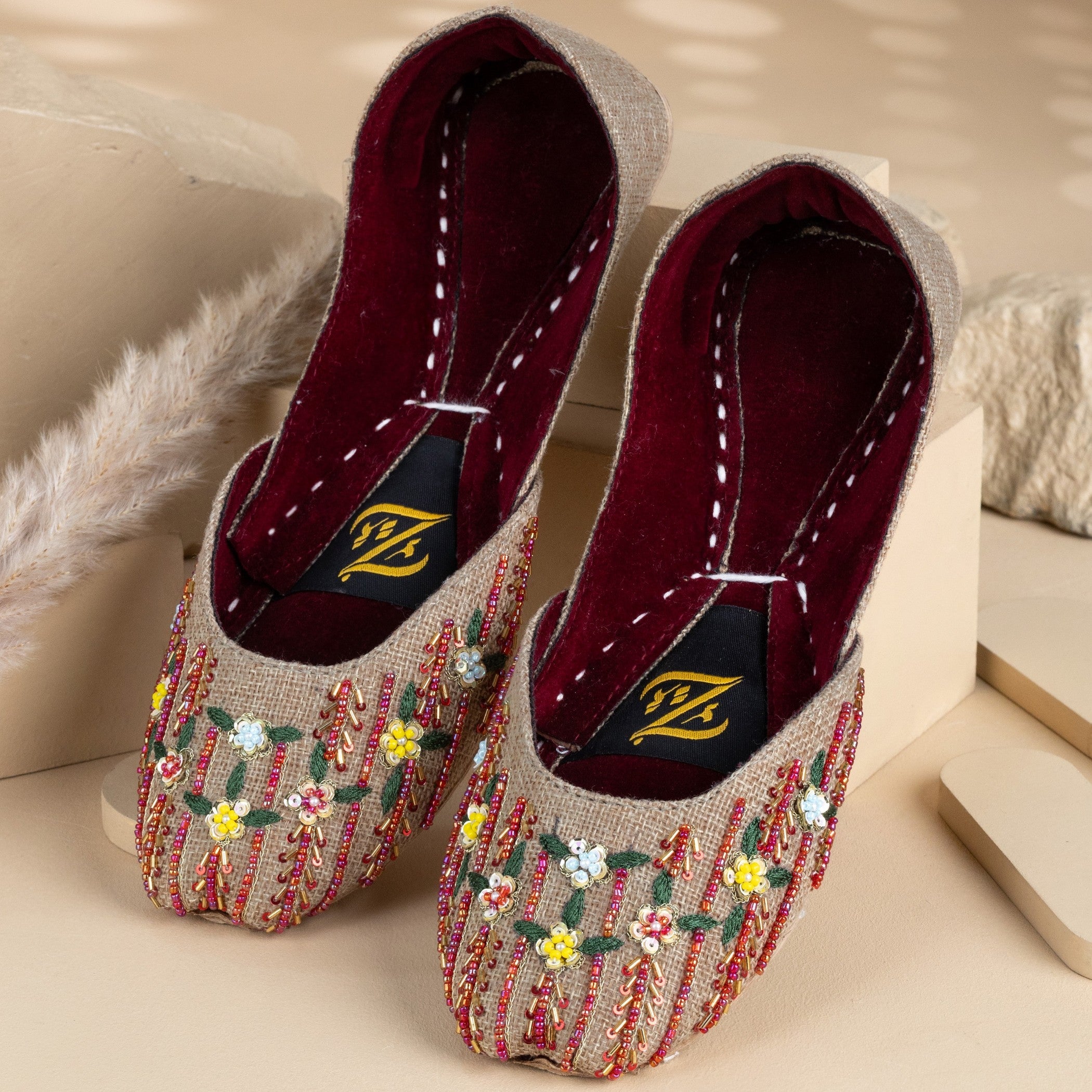 Khussa in Wheat by - High Quality Women Khussa ZTK6604