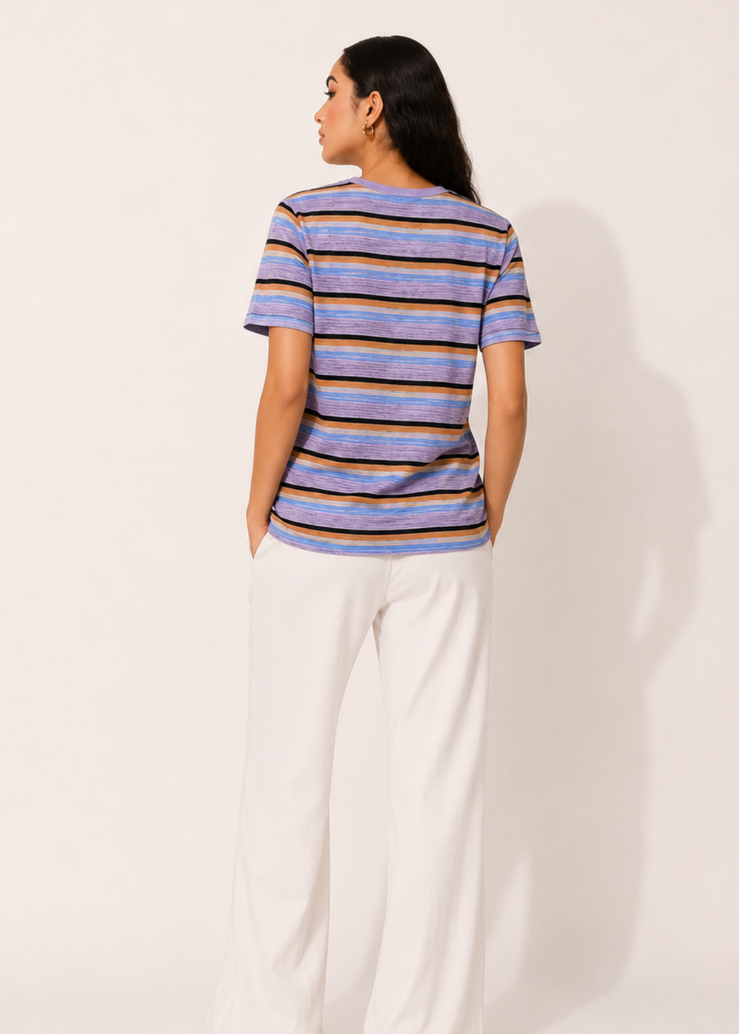 cotton T Shirt in Multi