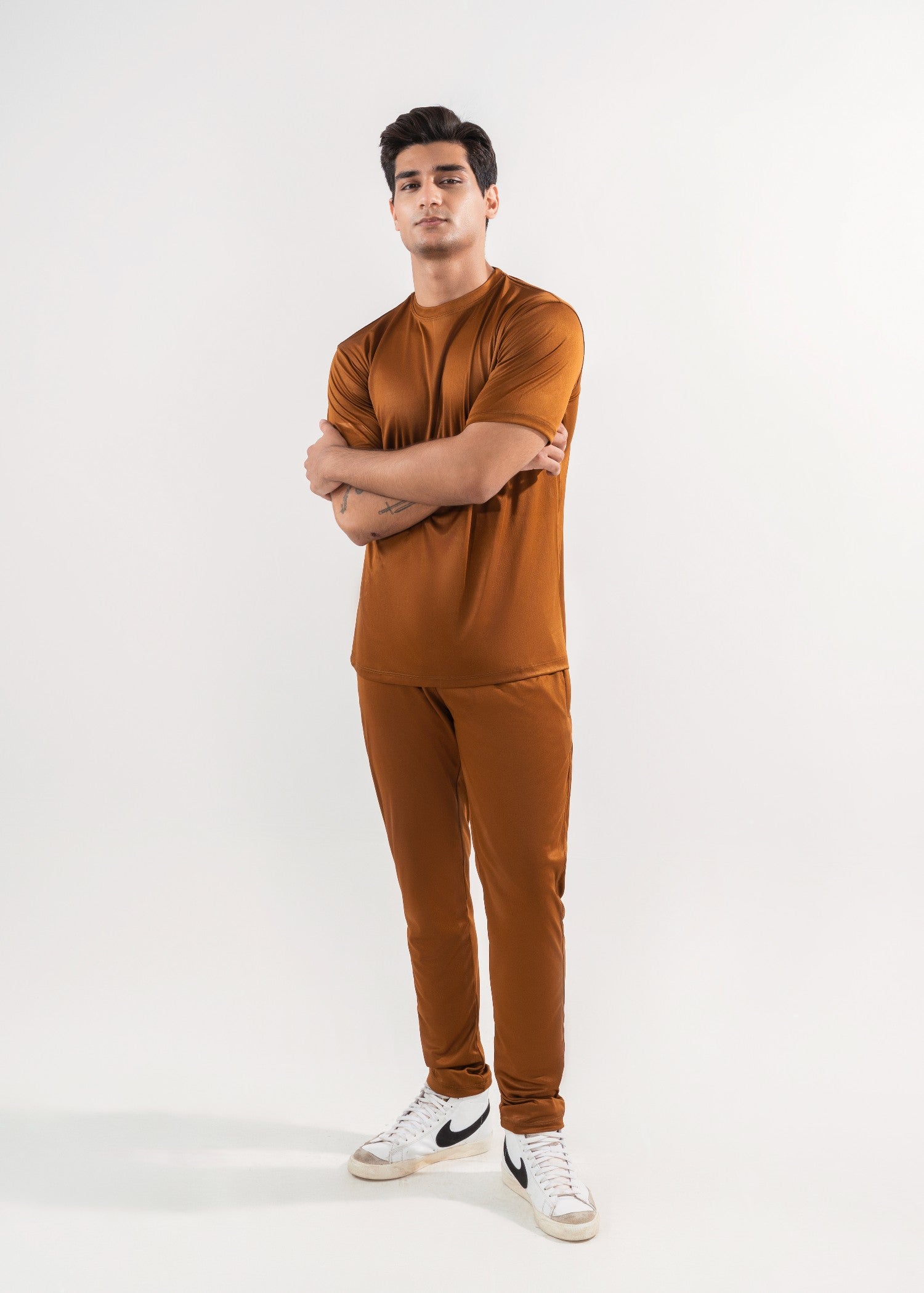 polyester Tracksuit in Rustic brown