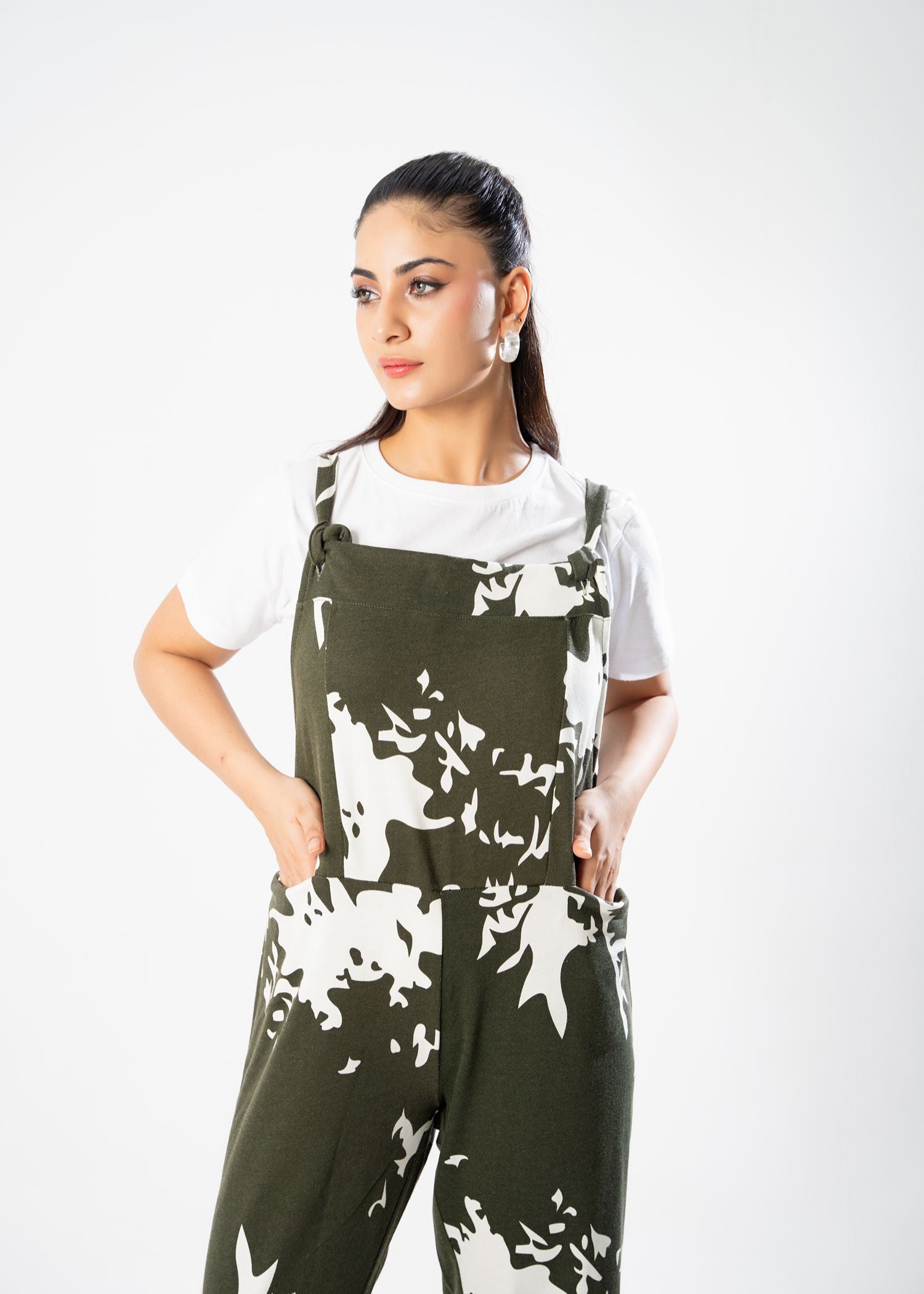 terry Jumpsuit in Green