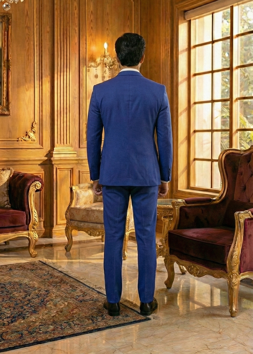 tropical Suits in Royal blue