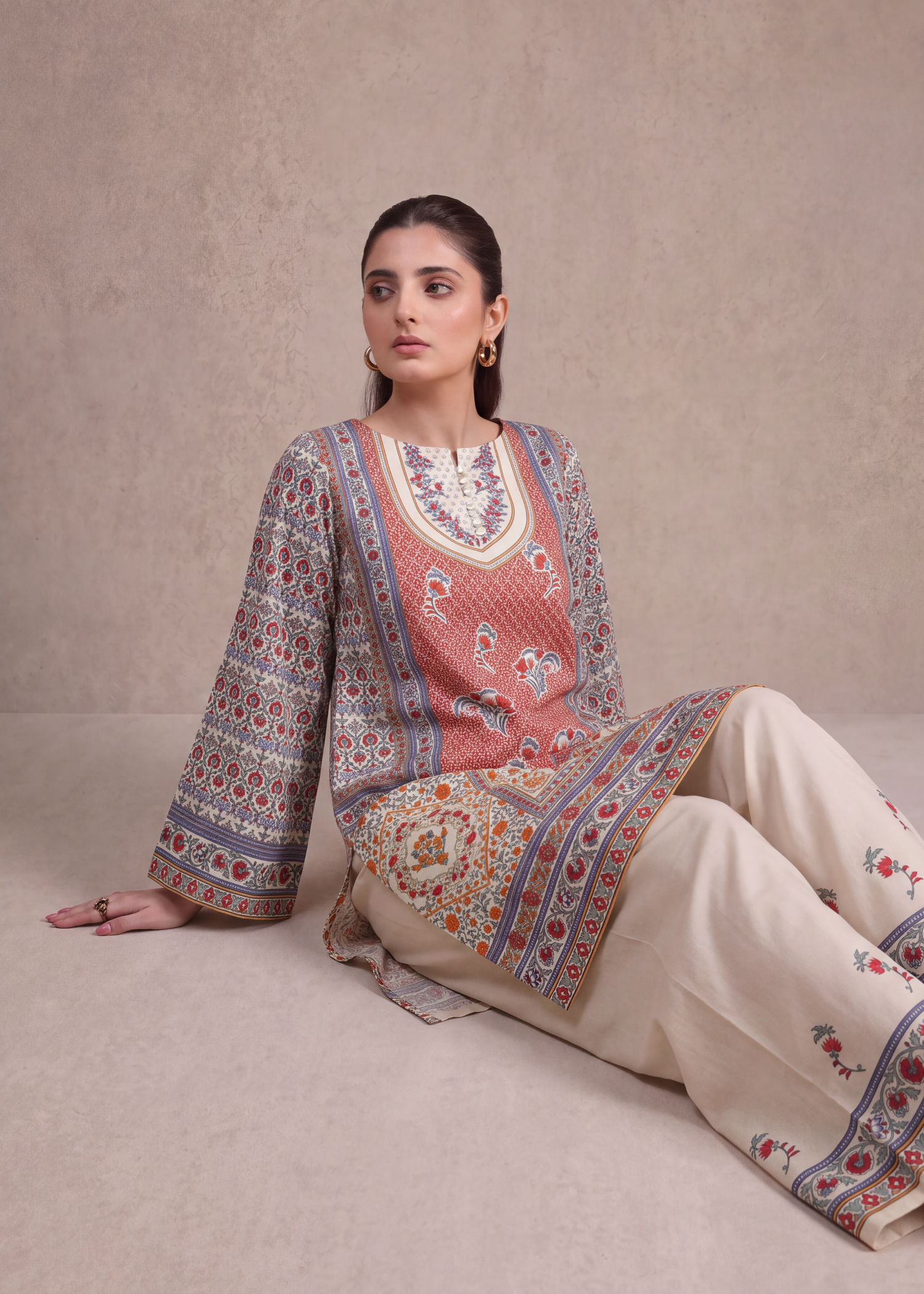 polyester crepe Co Ord Sets in Multi