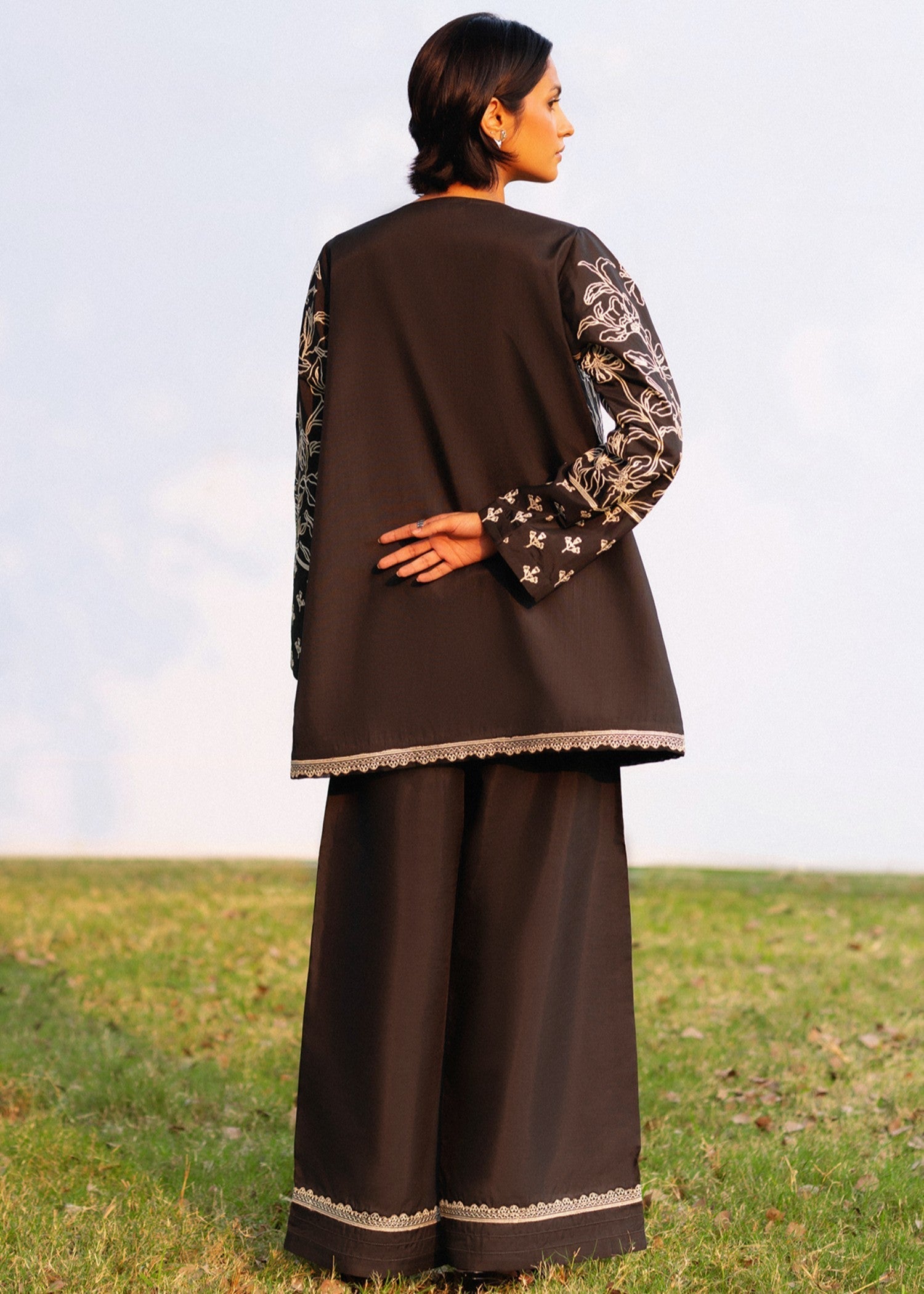 cotton Jacket in Black